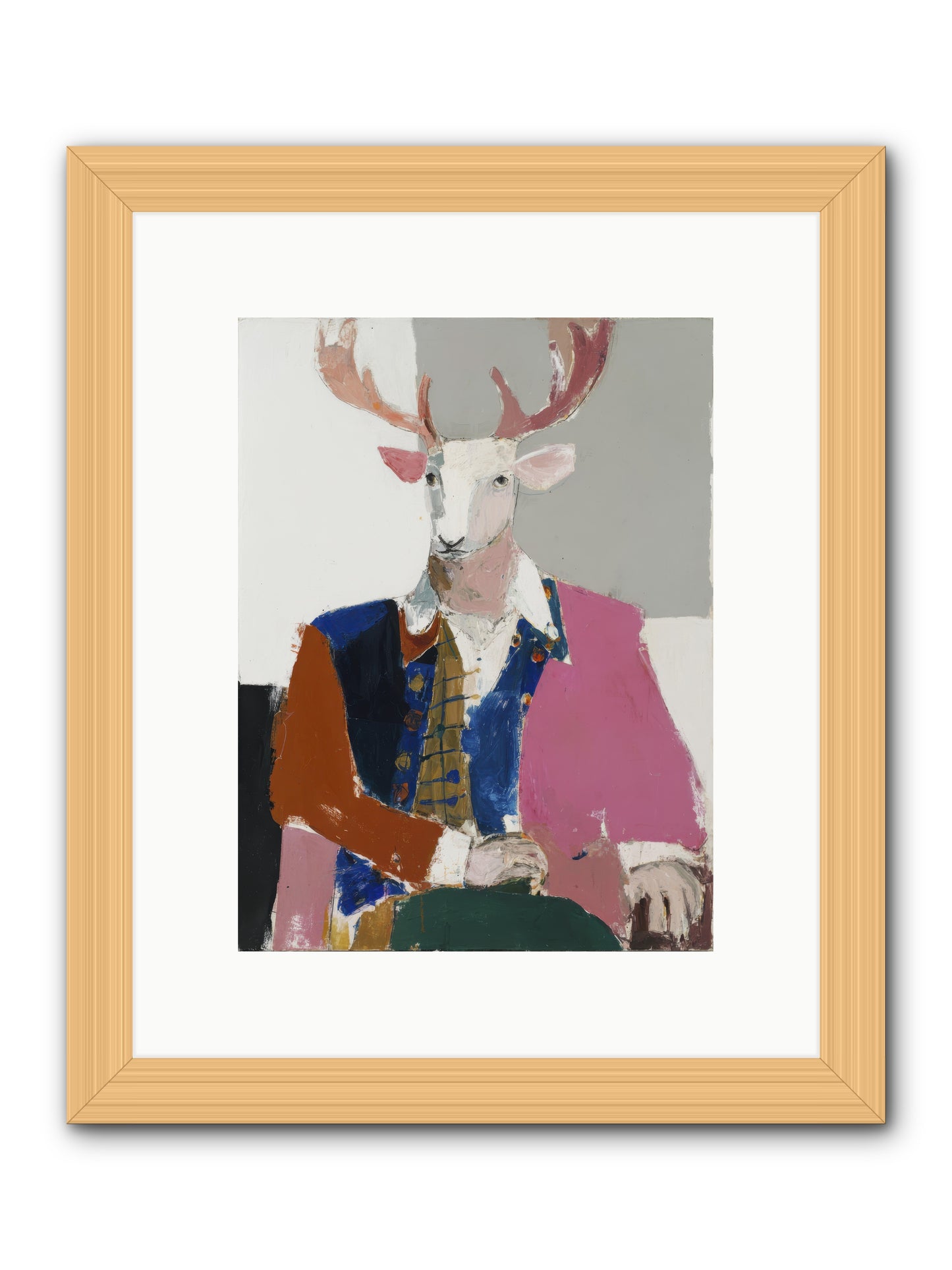 Gentleman of the Woodland Court -- Framed Print - Natural 9x12