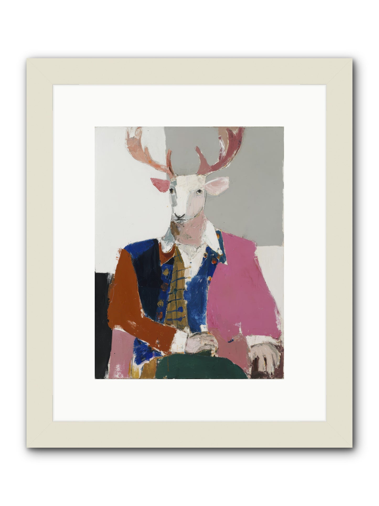 Gentleman of the Woodland Court -- Framed Print - White 9x12