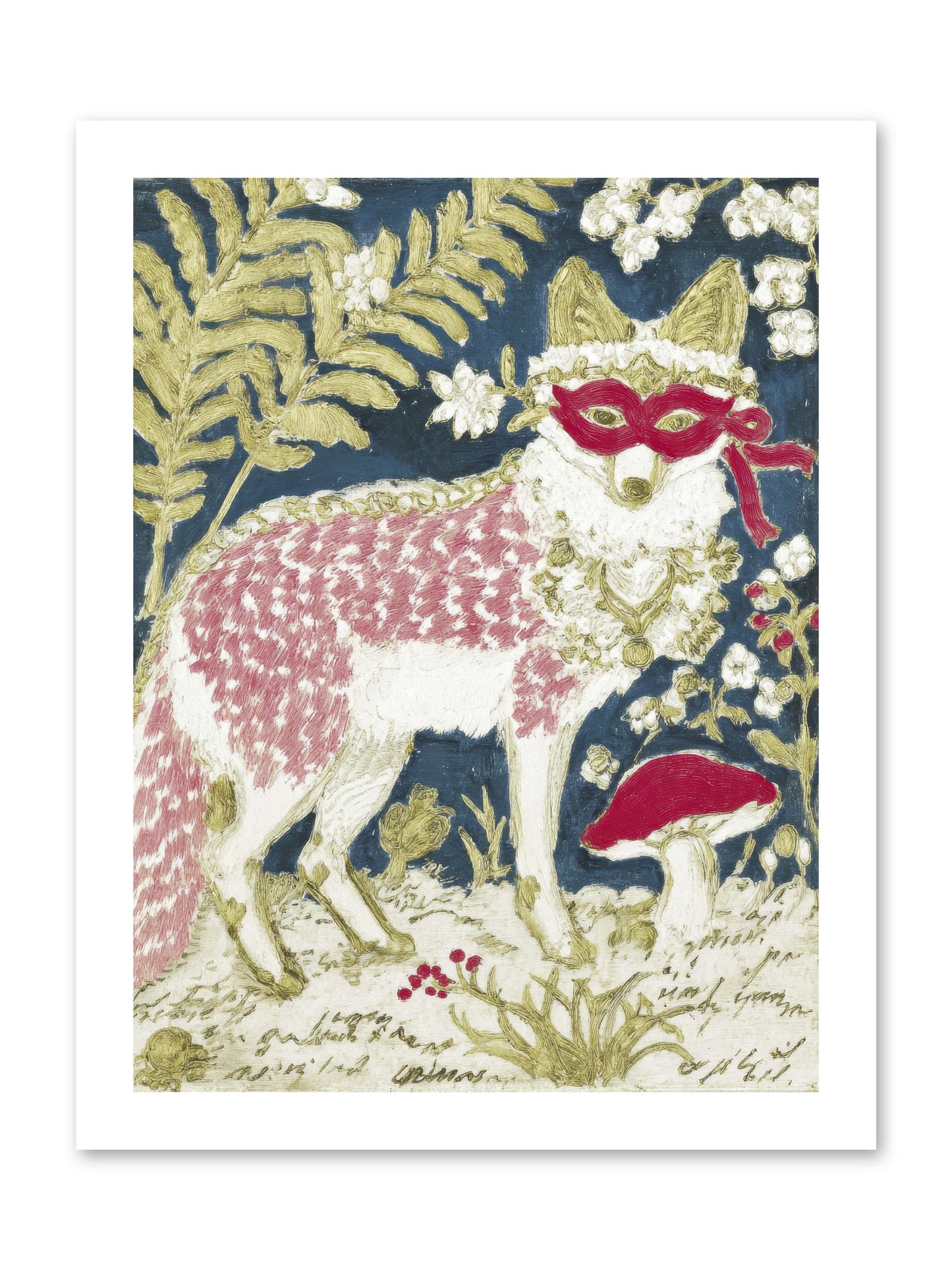 Gentleman’s Strawberry Hour -- Paper Print 12x16