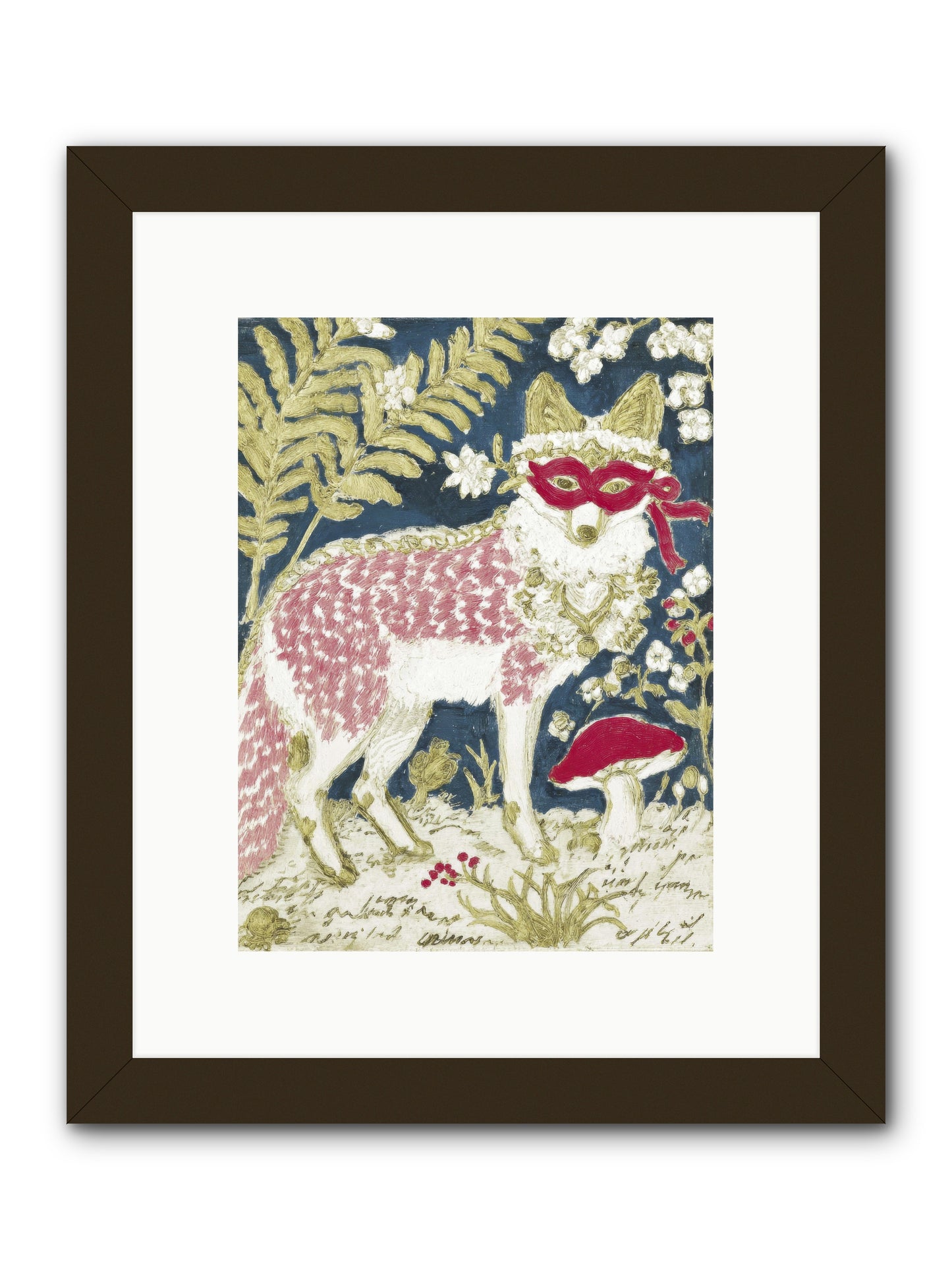 Gentleman’s Strawberry Hour -- Framed Print - Black 9x12