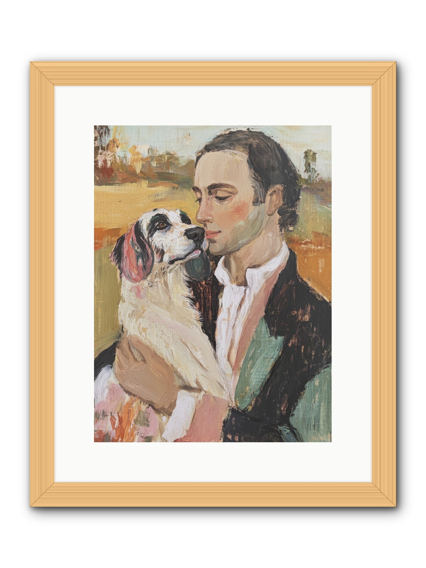 Gentleman's Grace -- Framed Print - Natural 12x16