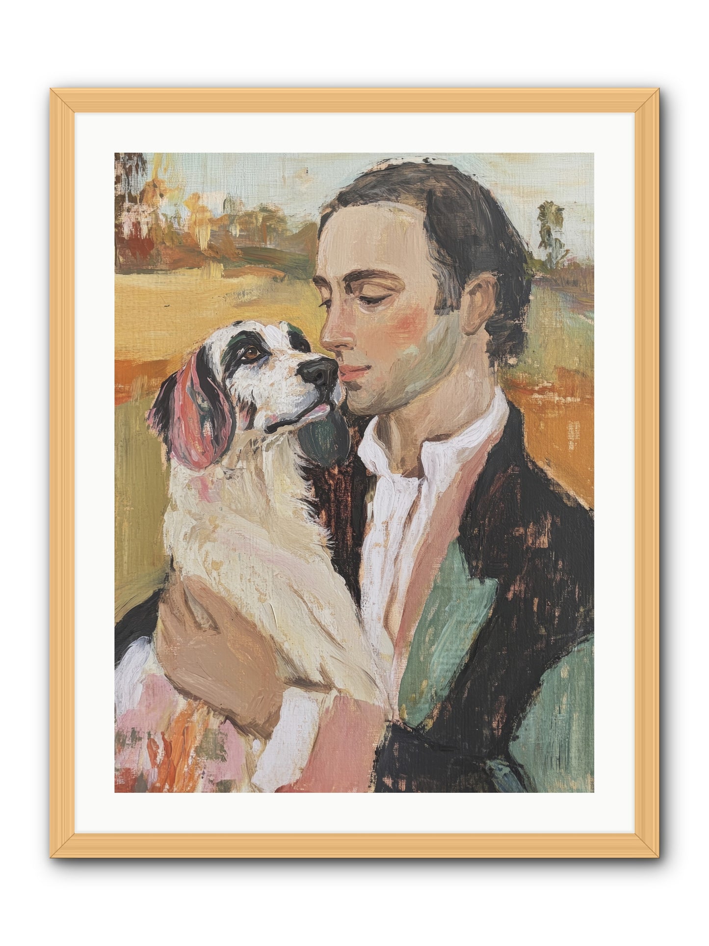 Gentleman's Grace -- Framed Print - Natural 24x32