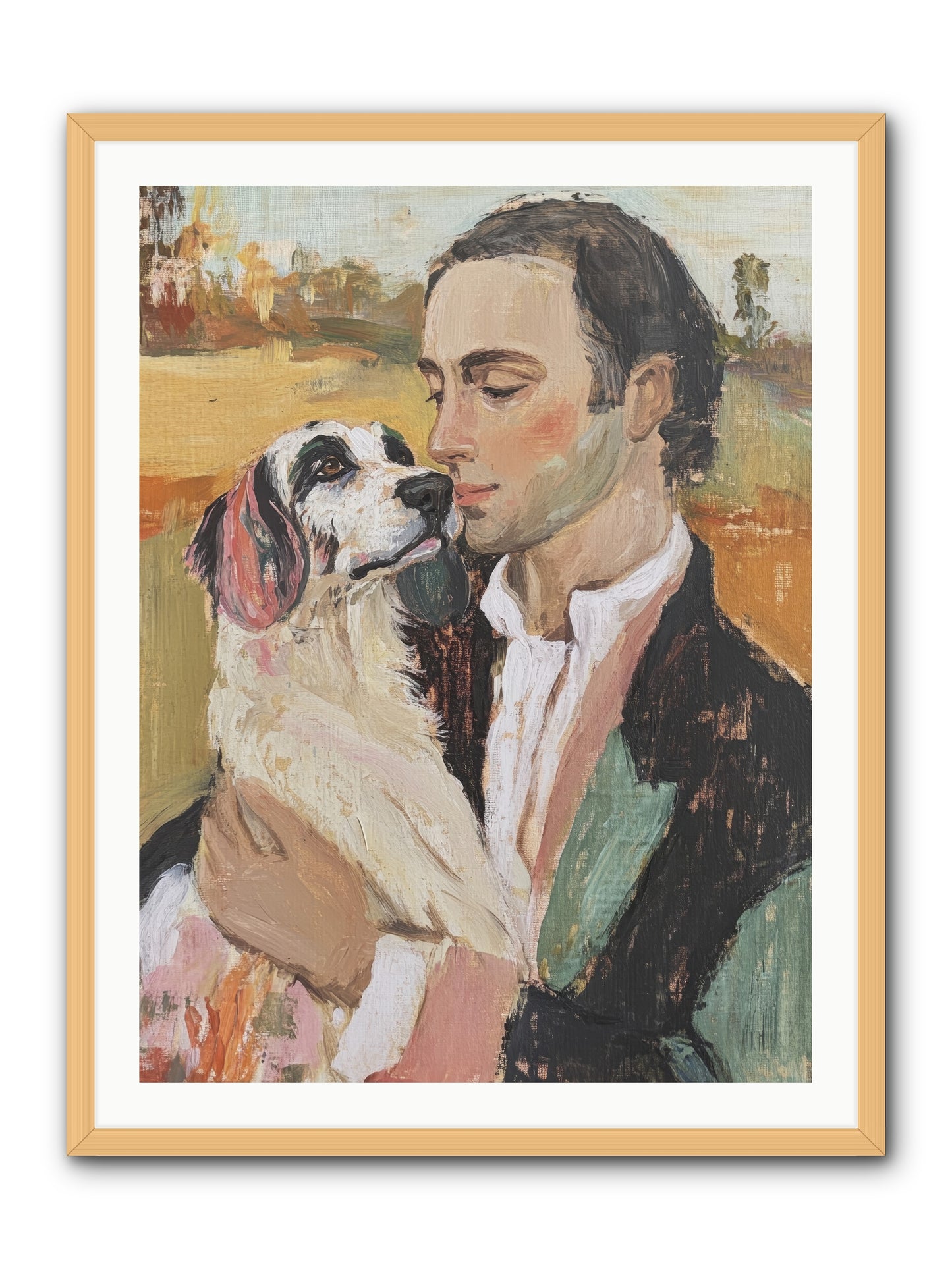 Gentleman's Grace -- Framed Print - Natural 30x40