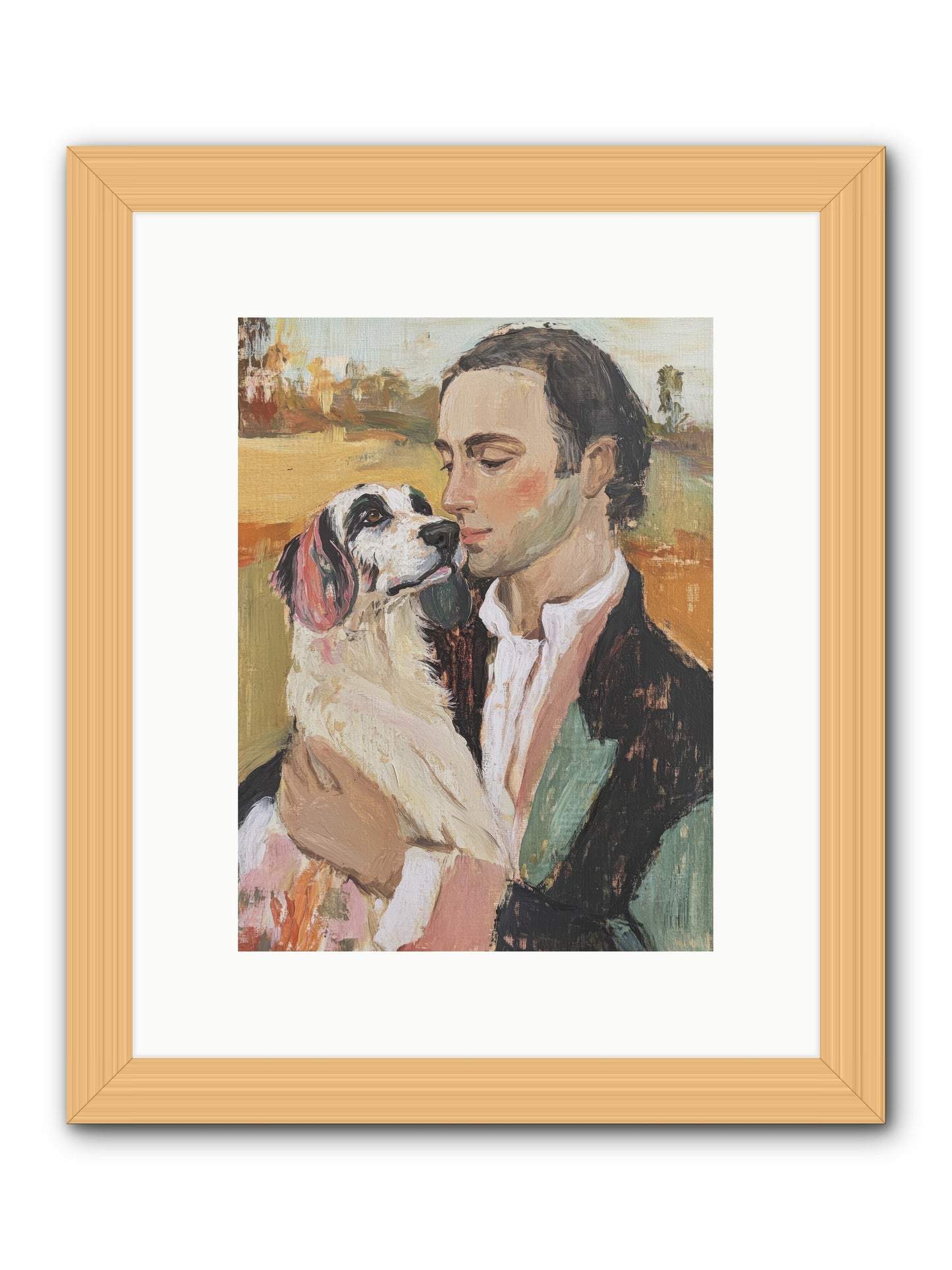 Gentleman's Grace -- Framed Print - Natural 9x12