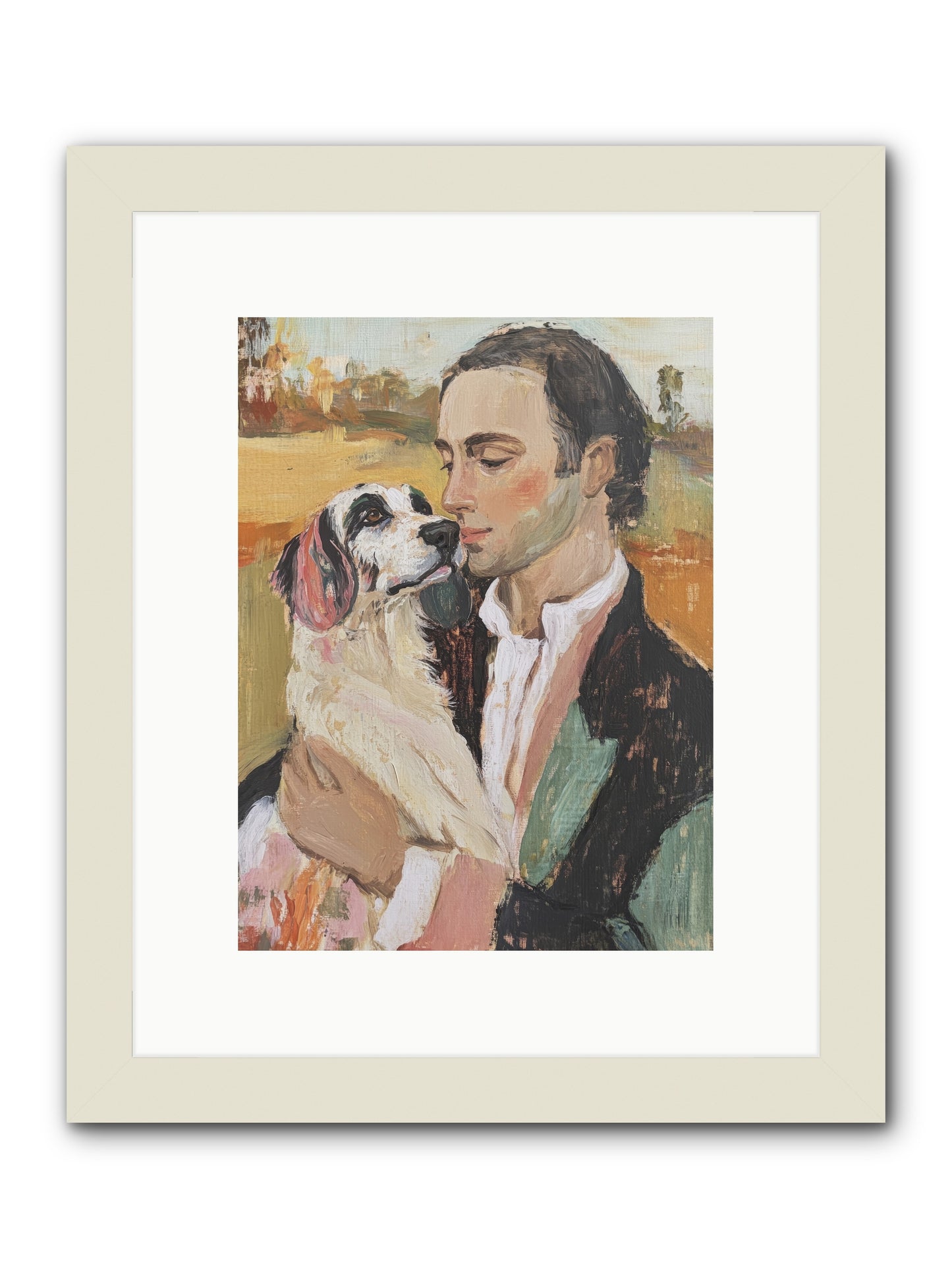 Gentleman's Grace -- Framed Print - White 9x12