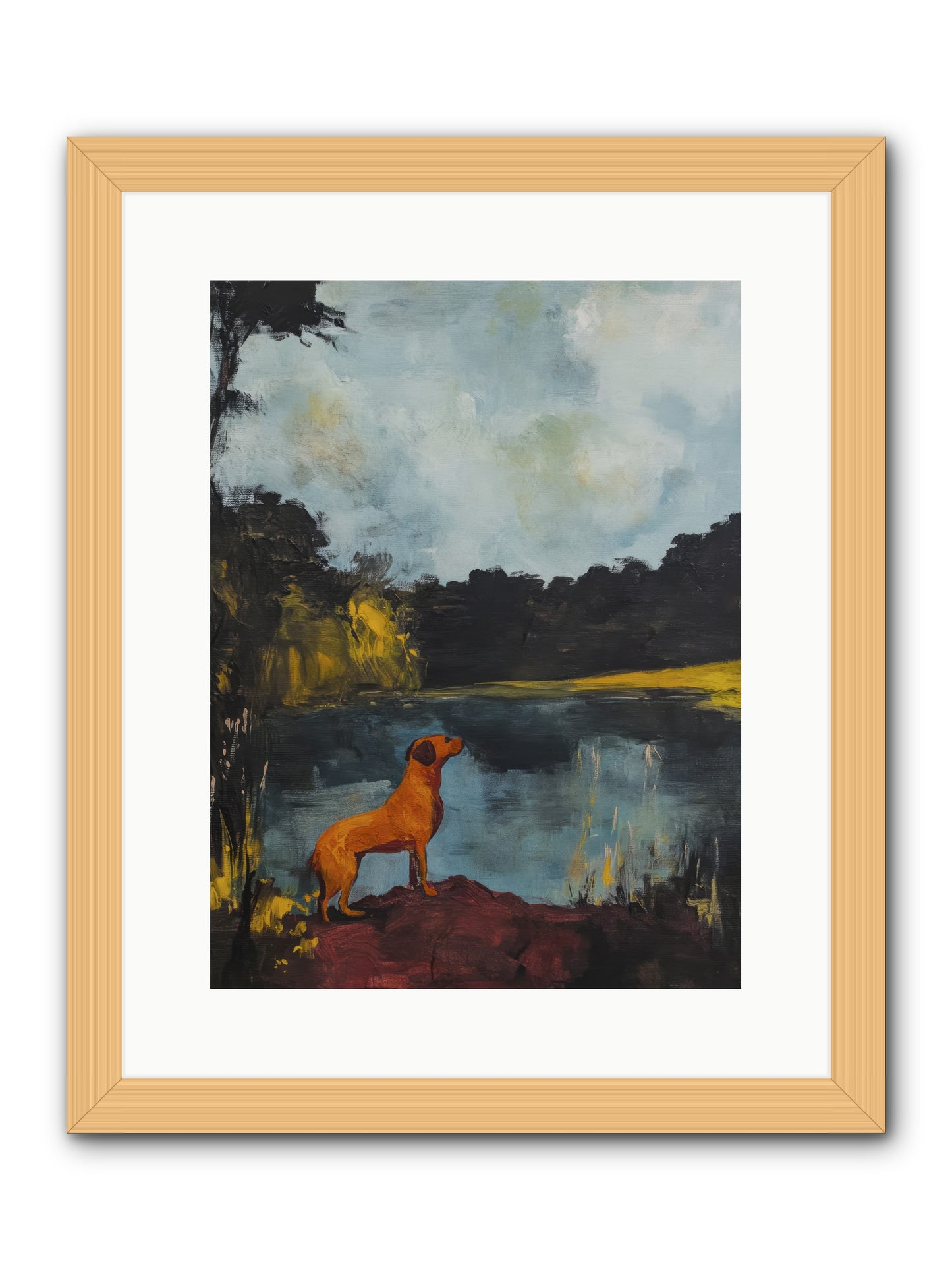 Ghost Walker -- Framed Print - Natural 12x16