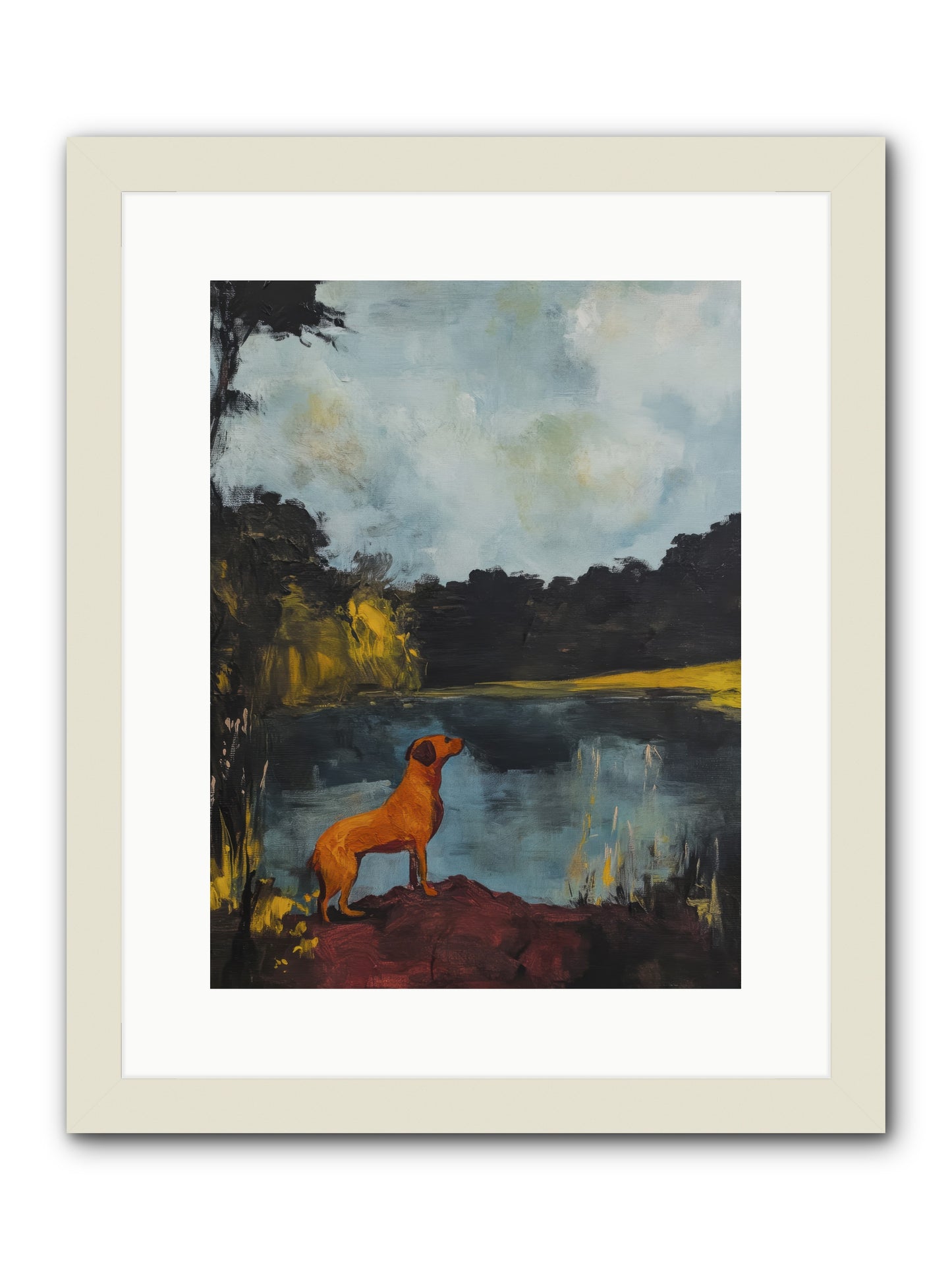 Ghost Walker -- Framed Print - White 12x16