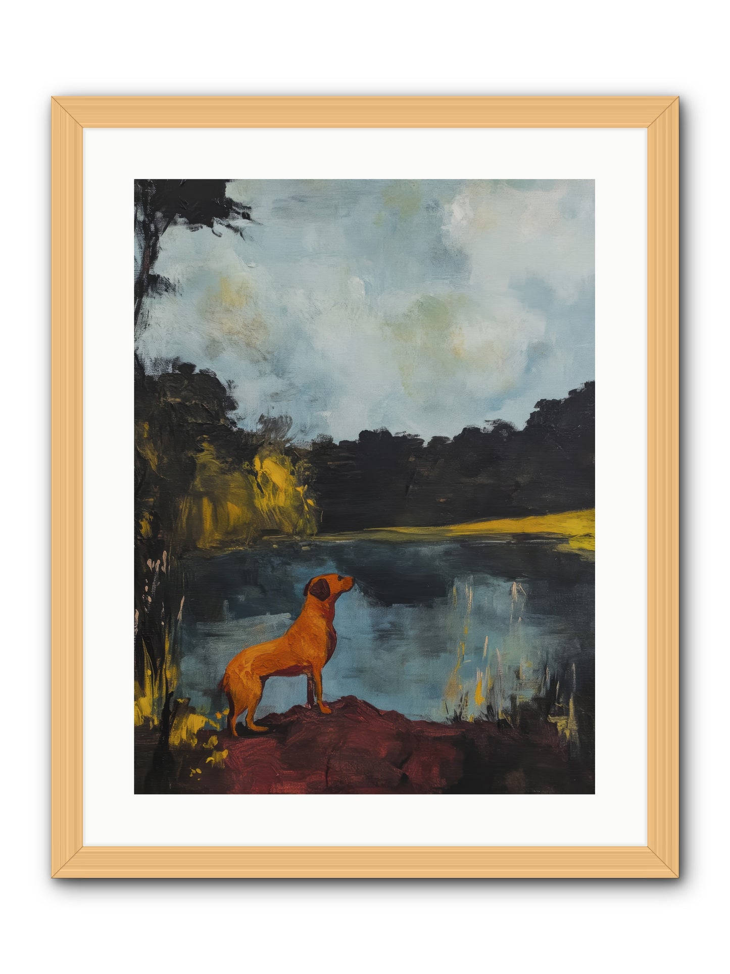Ghost Walker -- Framed Print - Natural 18x24