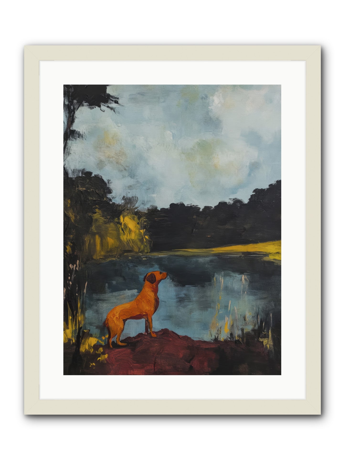Ghost Walker -- Framed Print - White 18x24