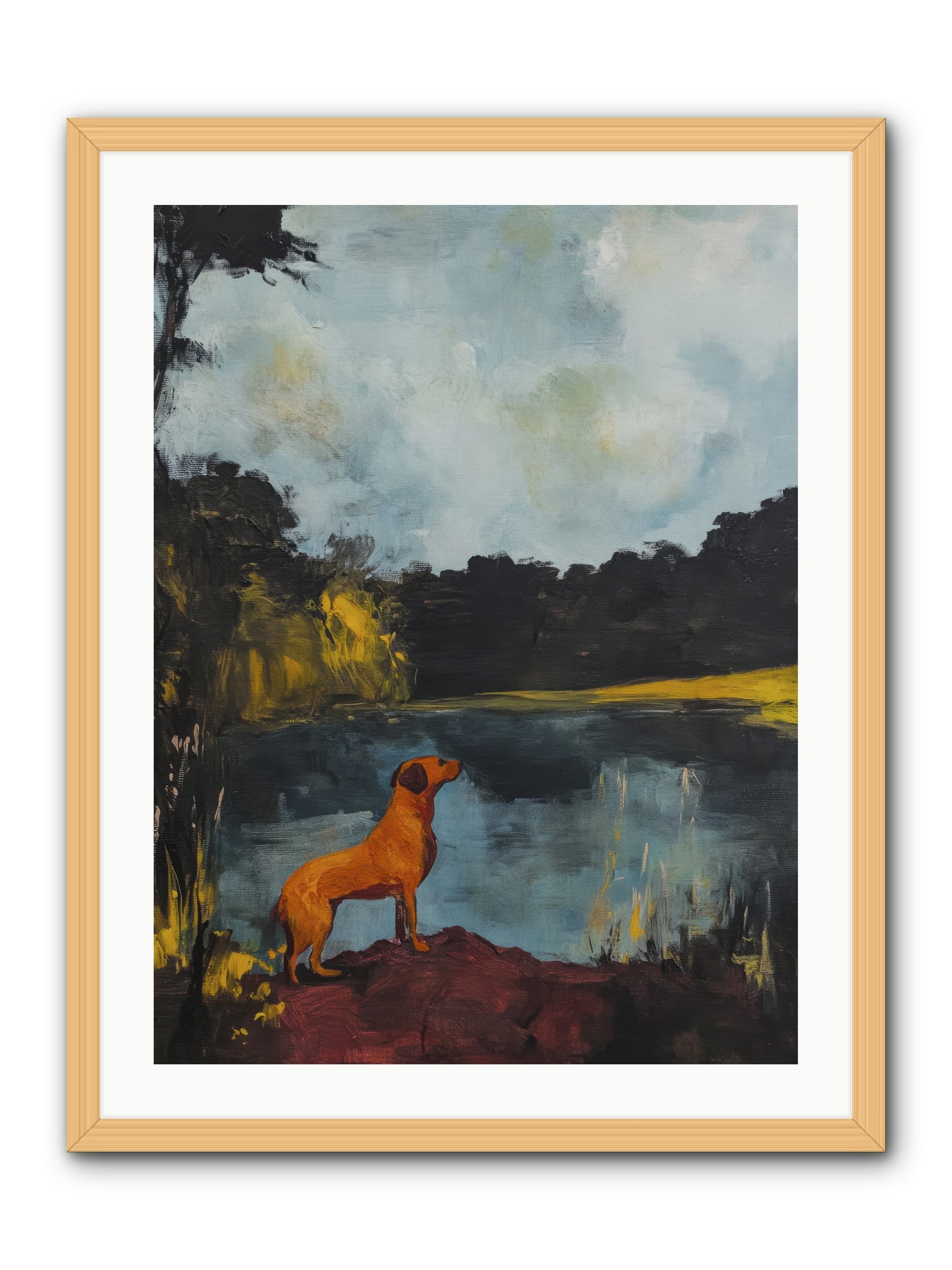 Ghost Walker -- Framed Print - Natural 24x32