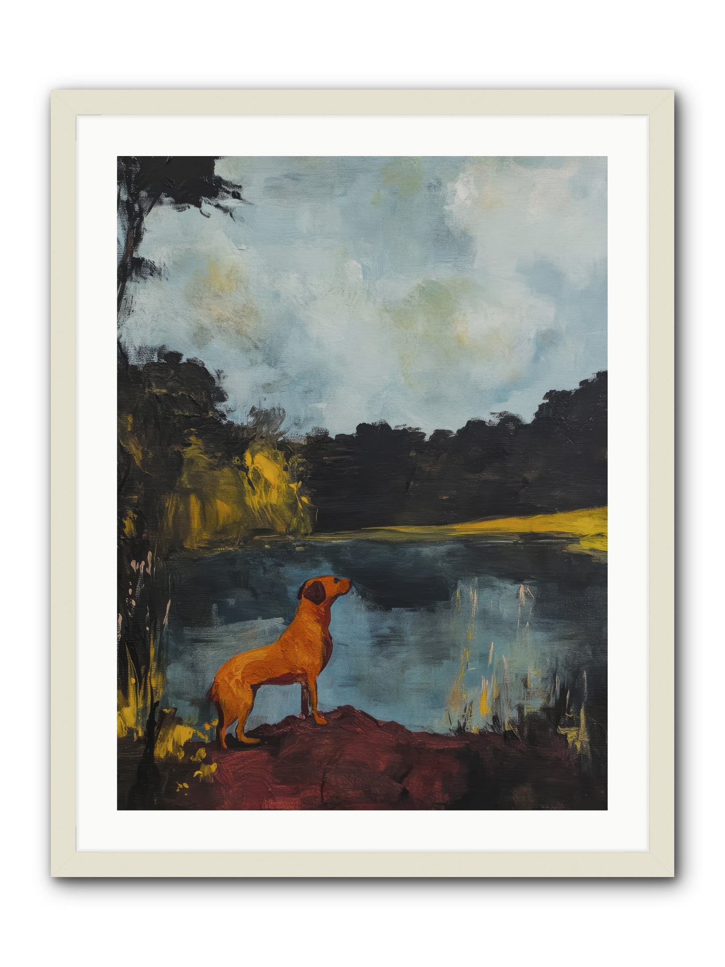 Ghost Walker -- Framed Print - White 24x32