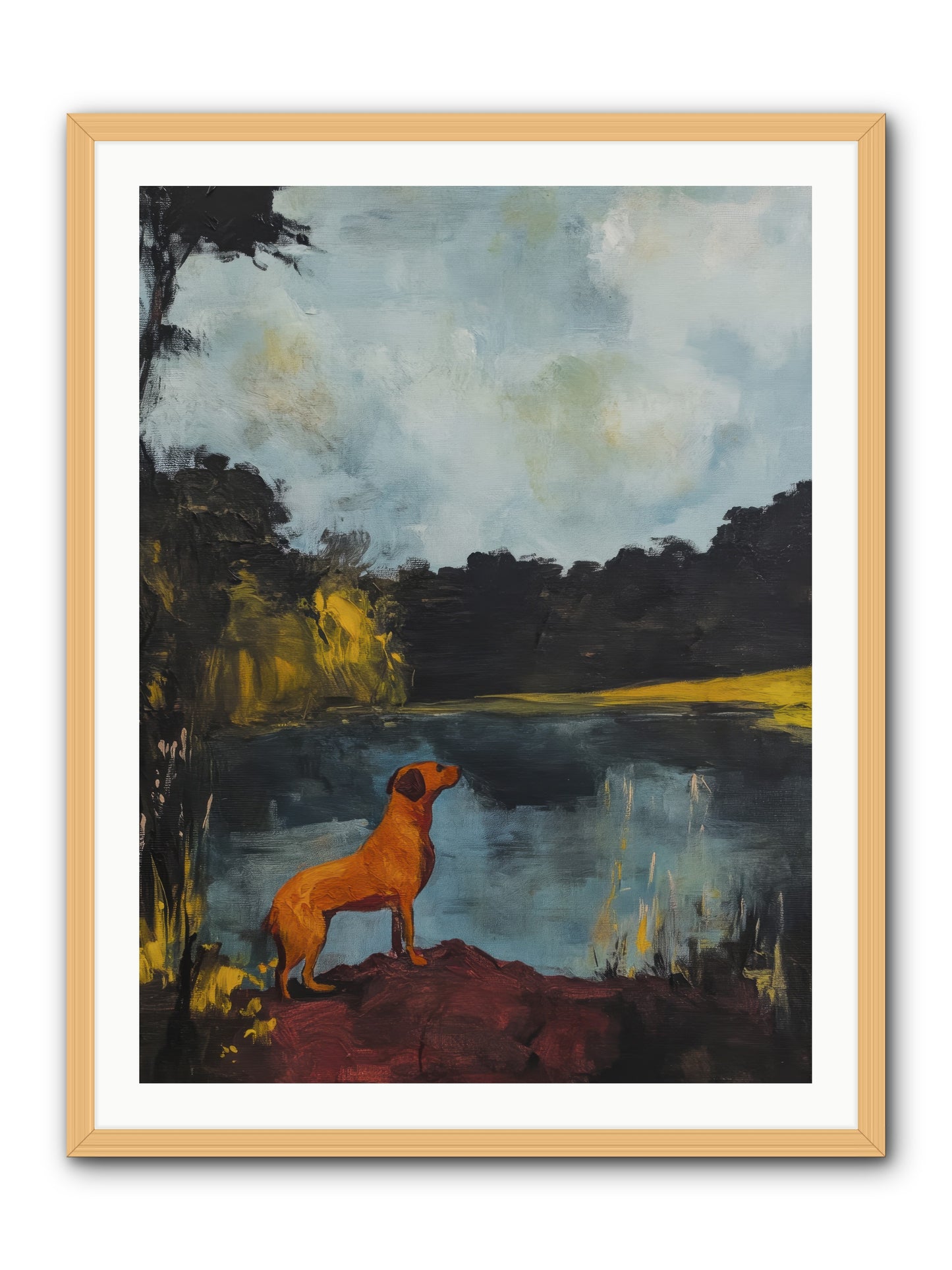 Ghost Walker -- Framed Print - Natural 30x40