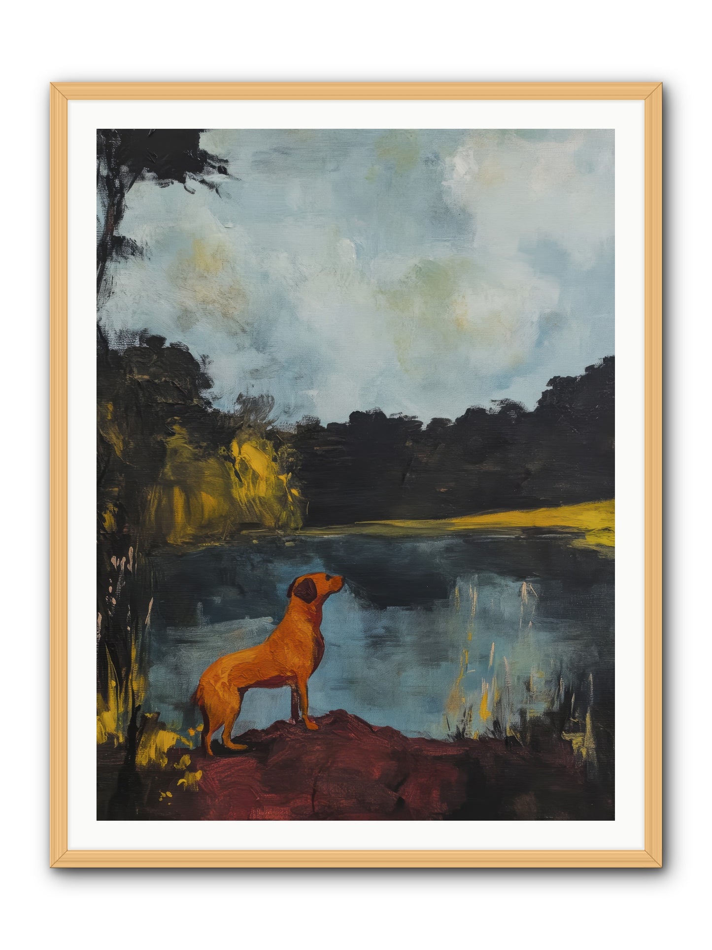 Ghost Walker -- Framed Print - Natural 36x48