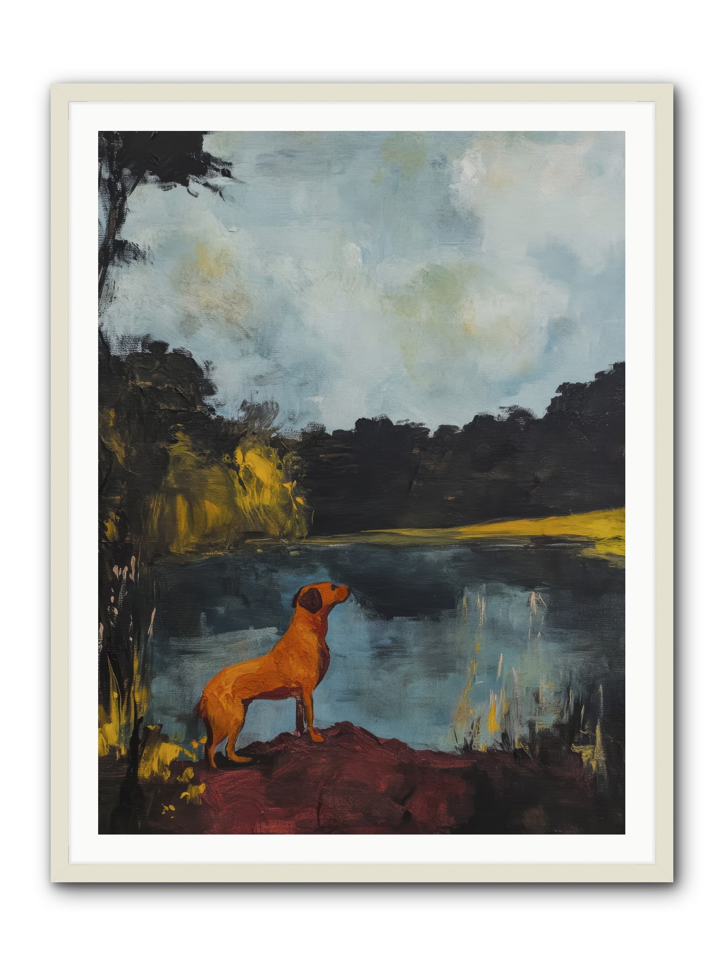 Ghost Walker -- Framed Print - White 36x48