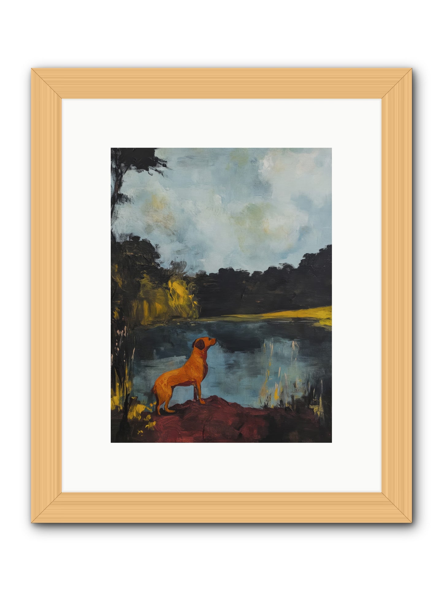 Ghost Walker -- Framed Print - Natural 9x12