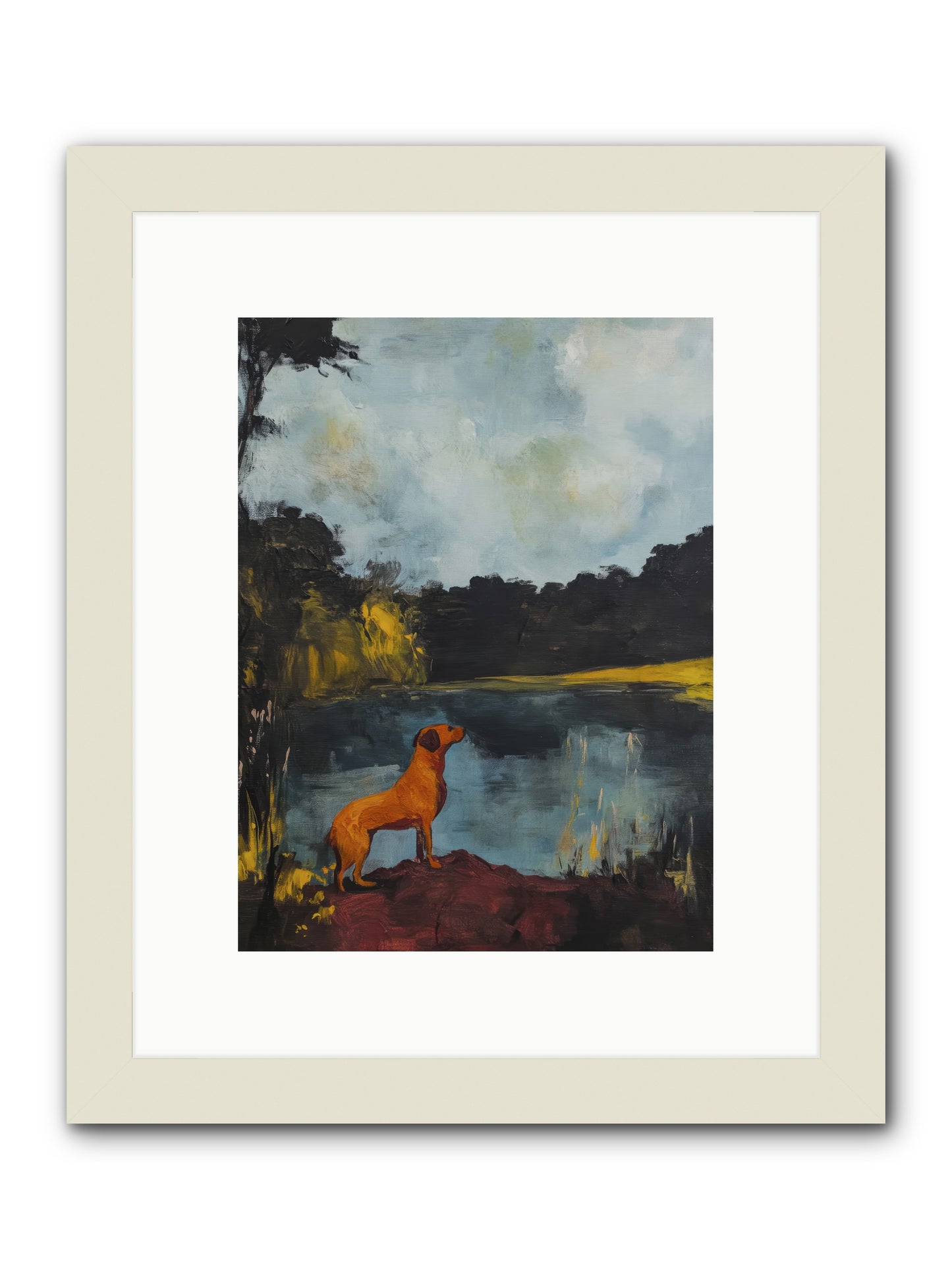 Ghost Walker -- Framed Print - White 9x12