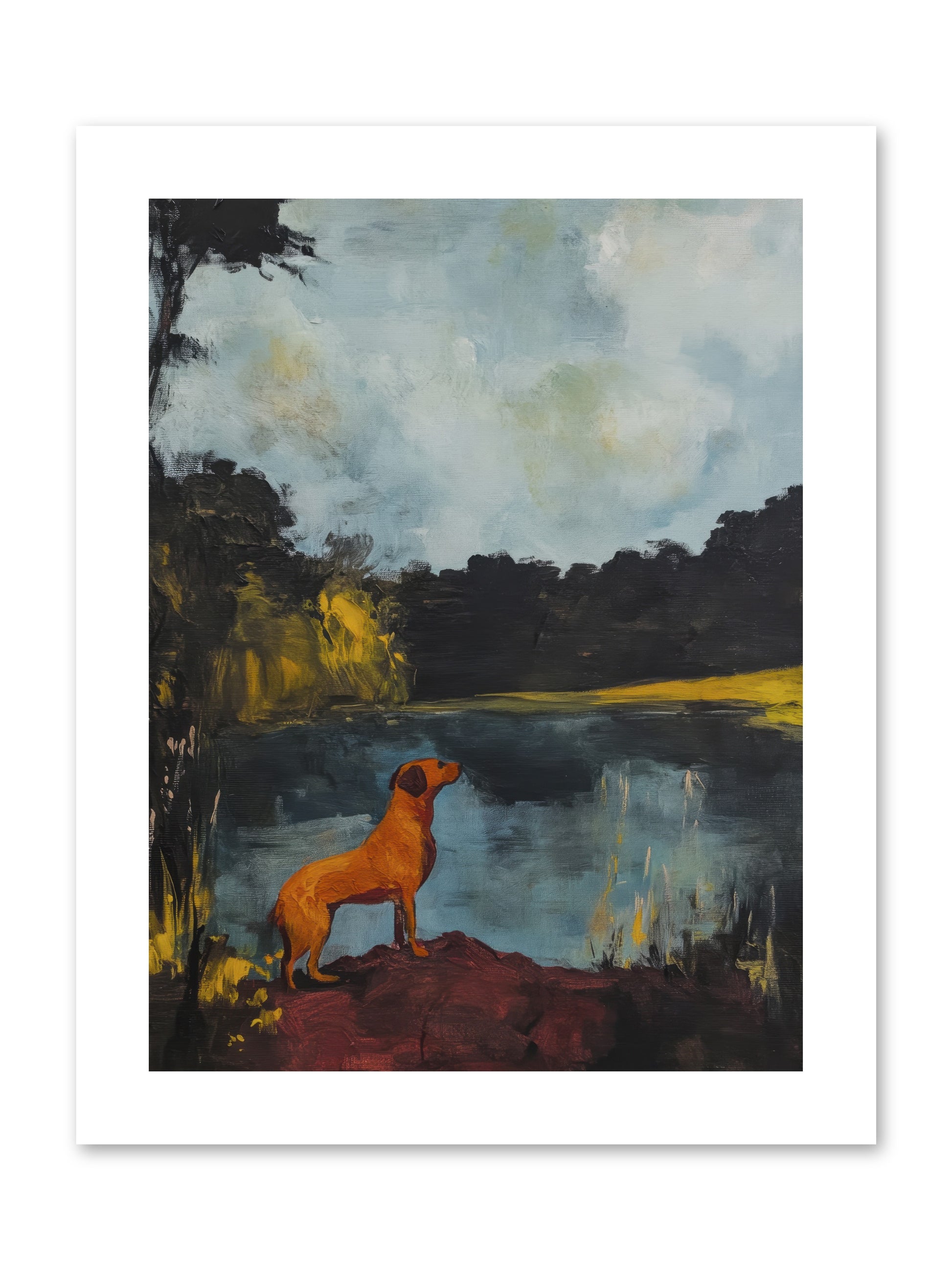 Ghost Walker -- Paper Print 9x12