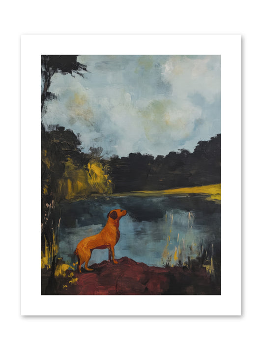 Ghost Walker -- Paper Print 9x12