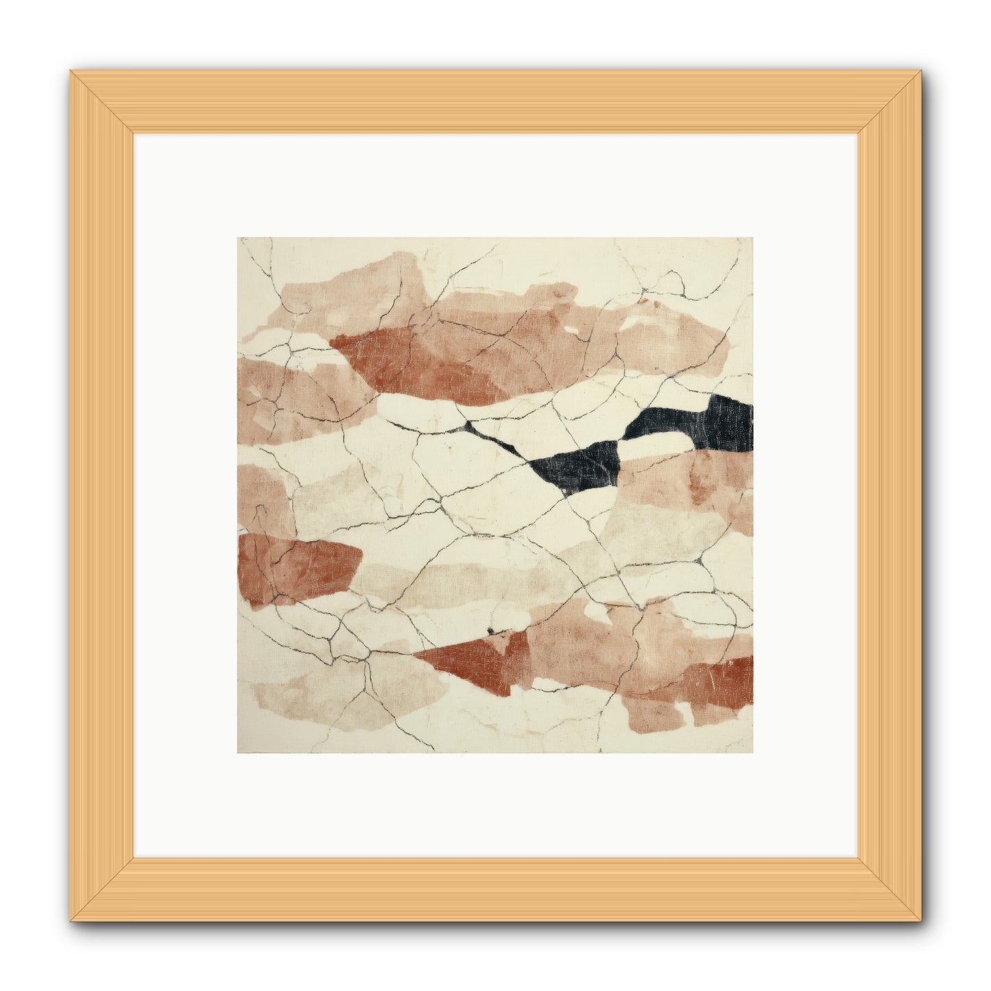 Gilded Ashes -- Framed Print - Natural 10x10