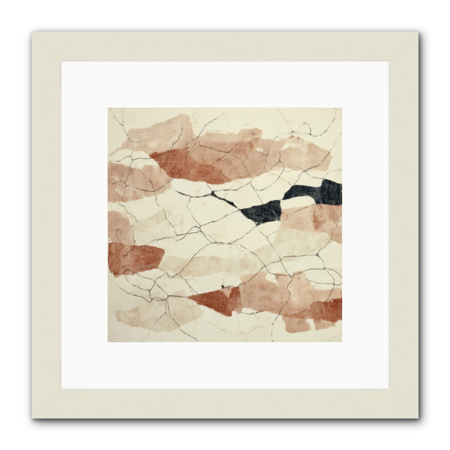 Gilded Ashes -- Framed Print - White 10x10