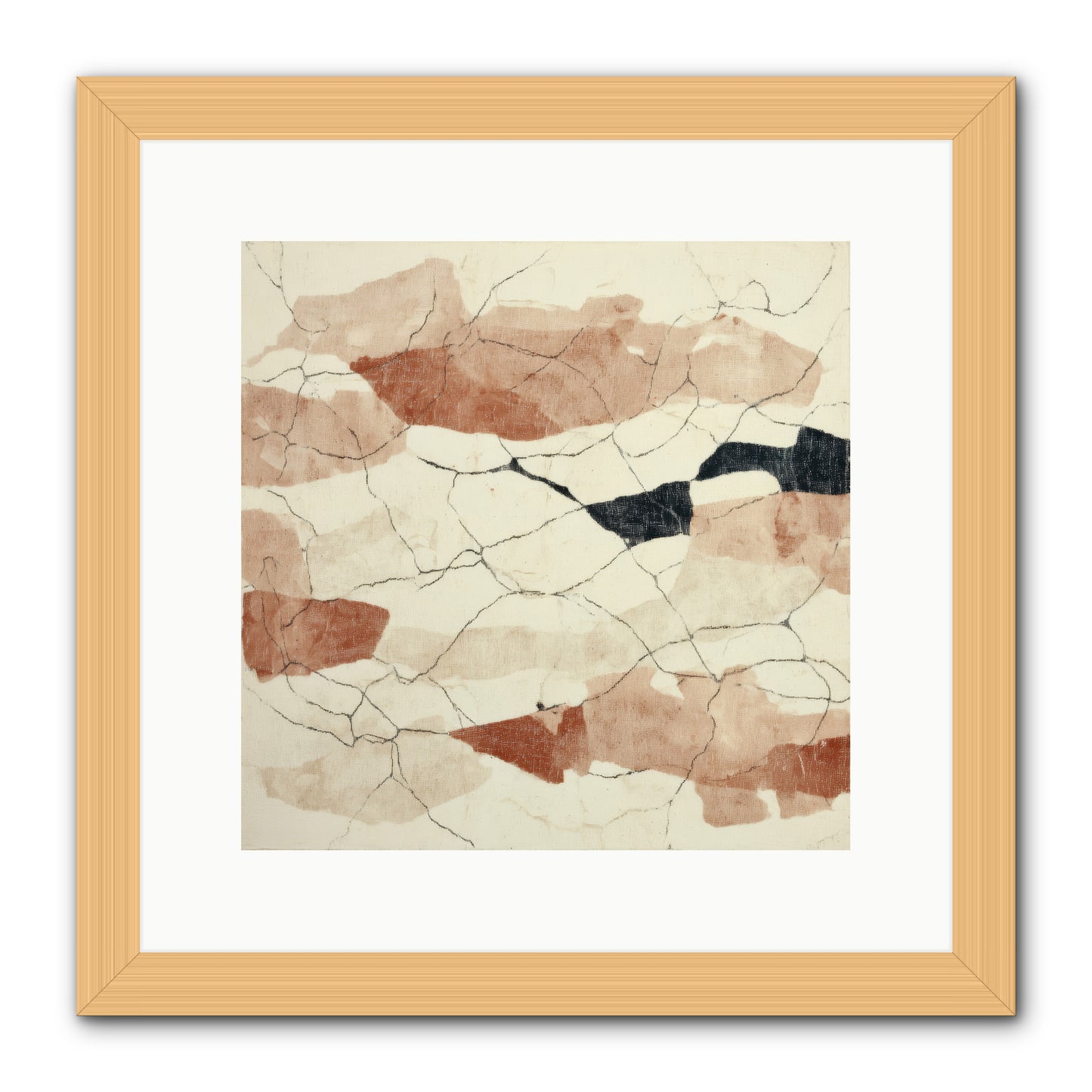 Gilded Ashes -- Framed Print - Natural 12x12