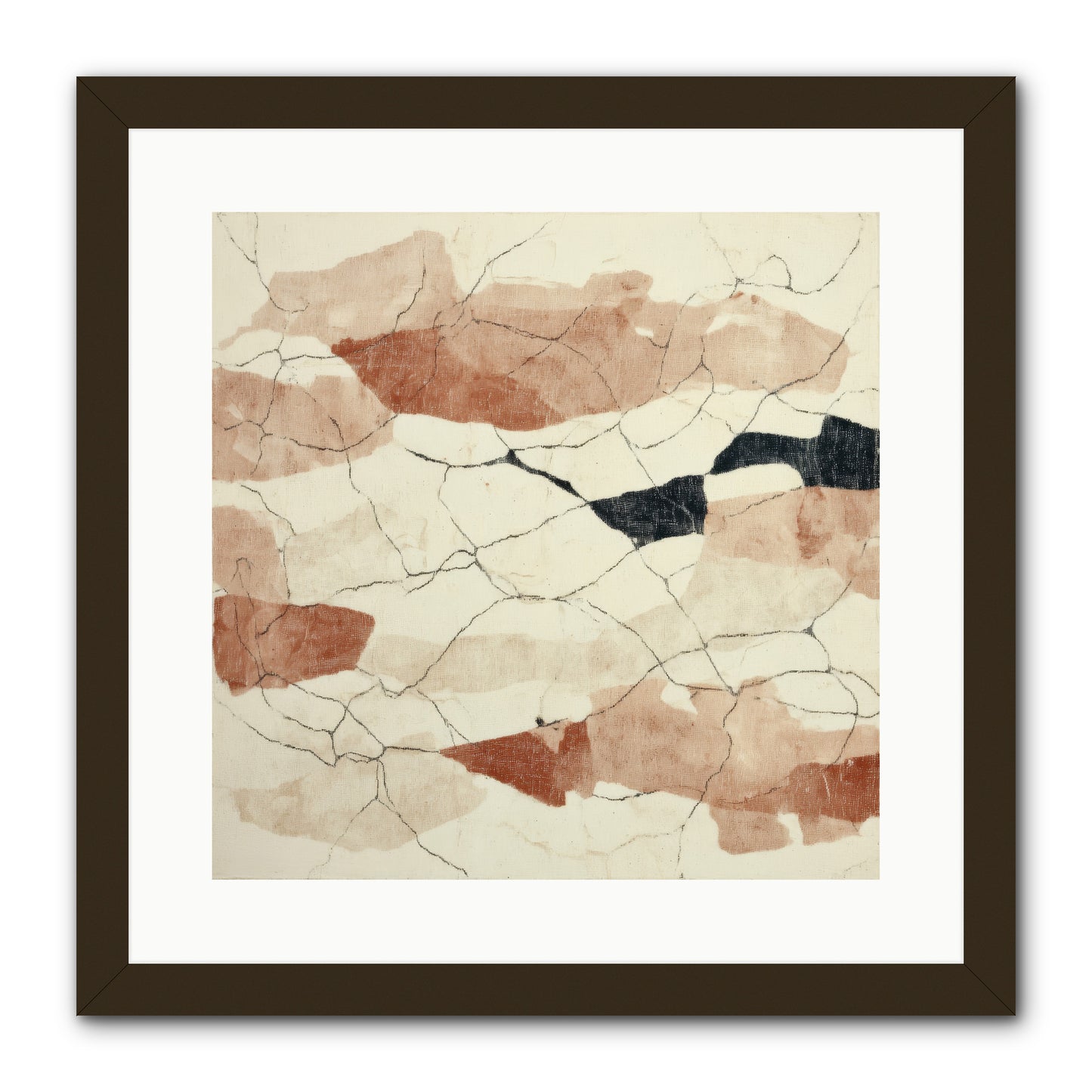 Gilded Ashes -- Framed Print - Black 16x16