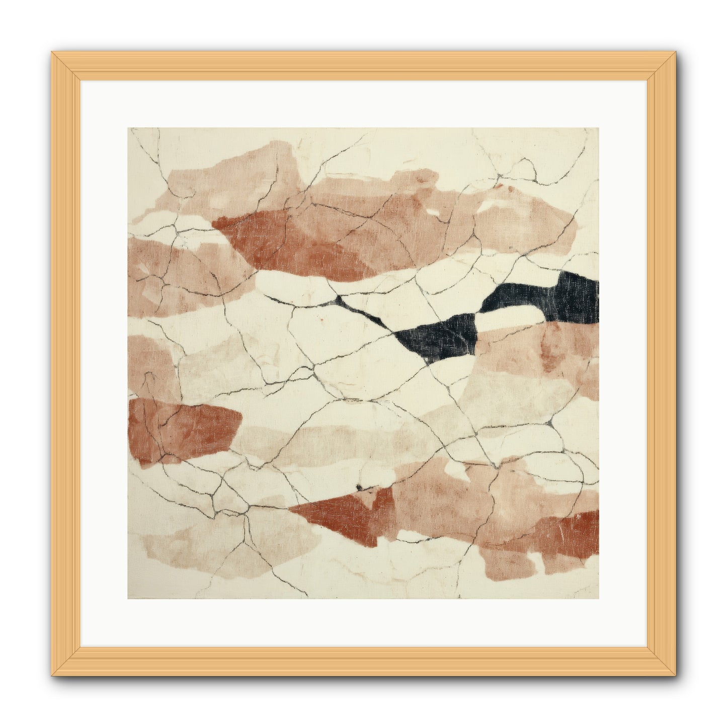 Gilded Ashes -- Framed Print - Natural 20x20