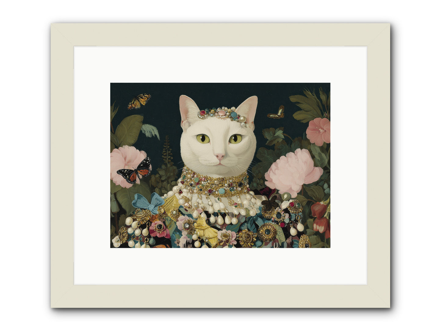Gilded Daydream -- Framed Print - White 12x9