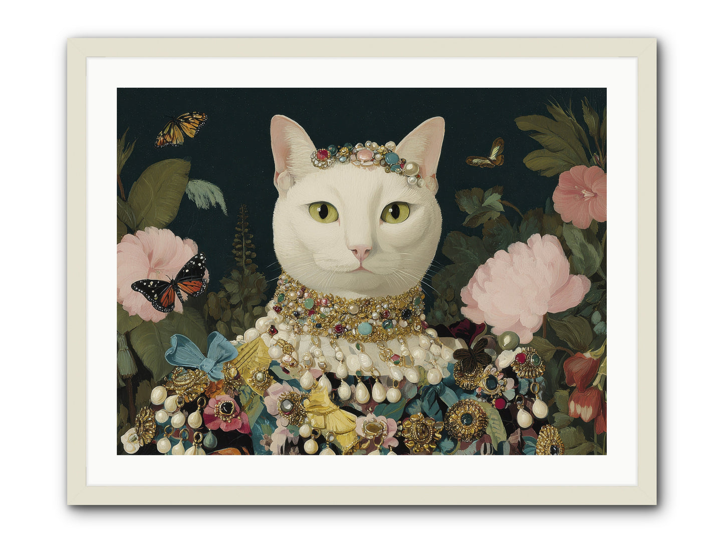 Gilded Daydream -- Framed Print - White 32x24