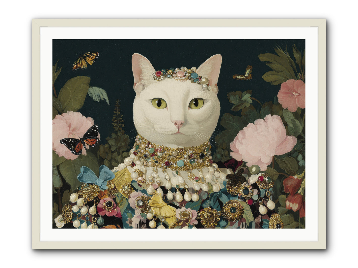Gilded Daydream -- Framed Print - White 40x30