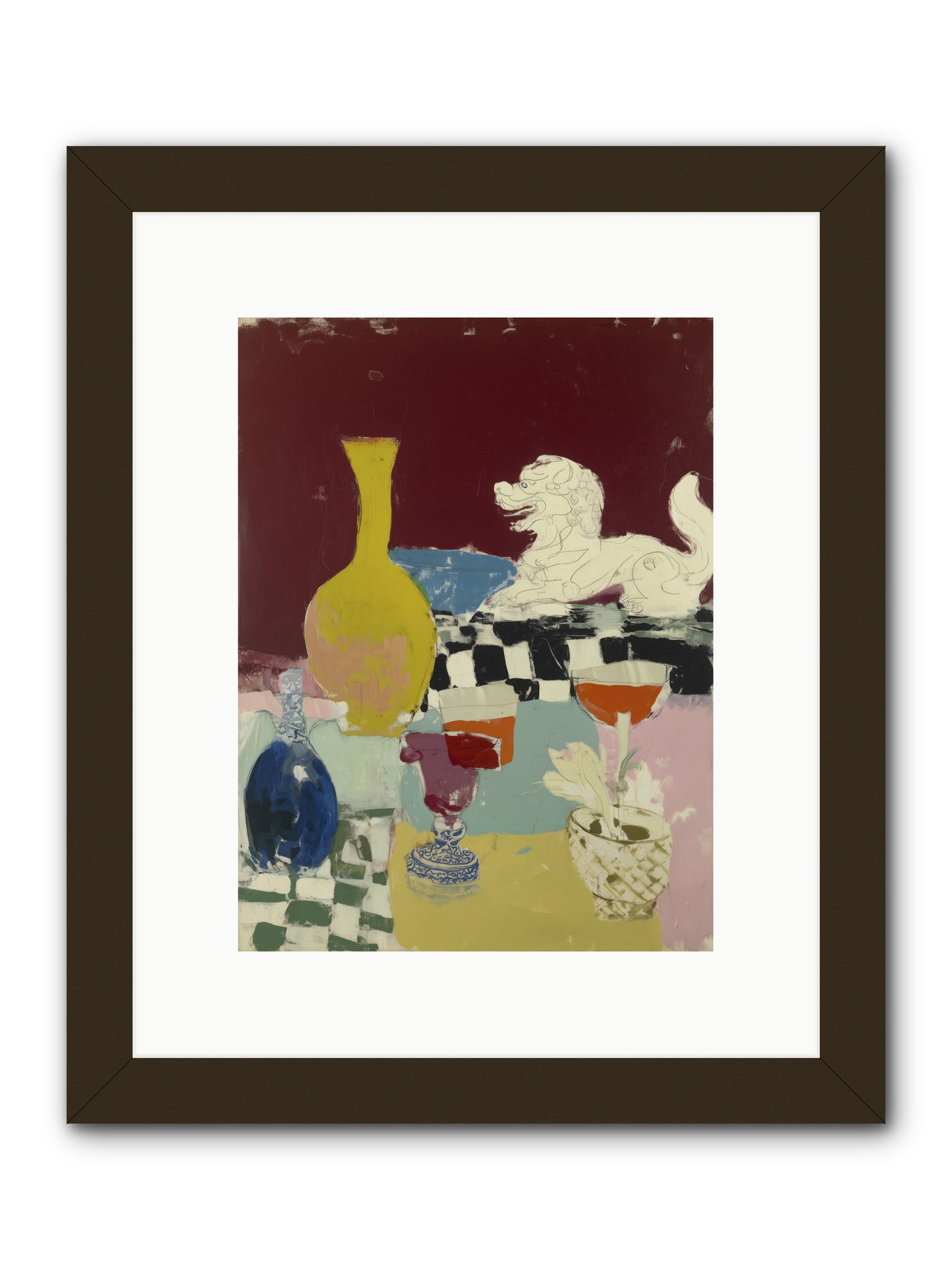 Gilded Reverberation -- Framed Print - Black 9x12