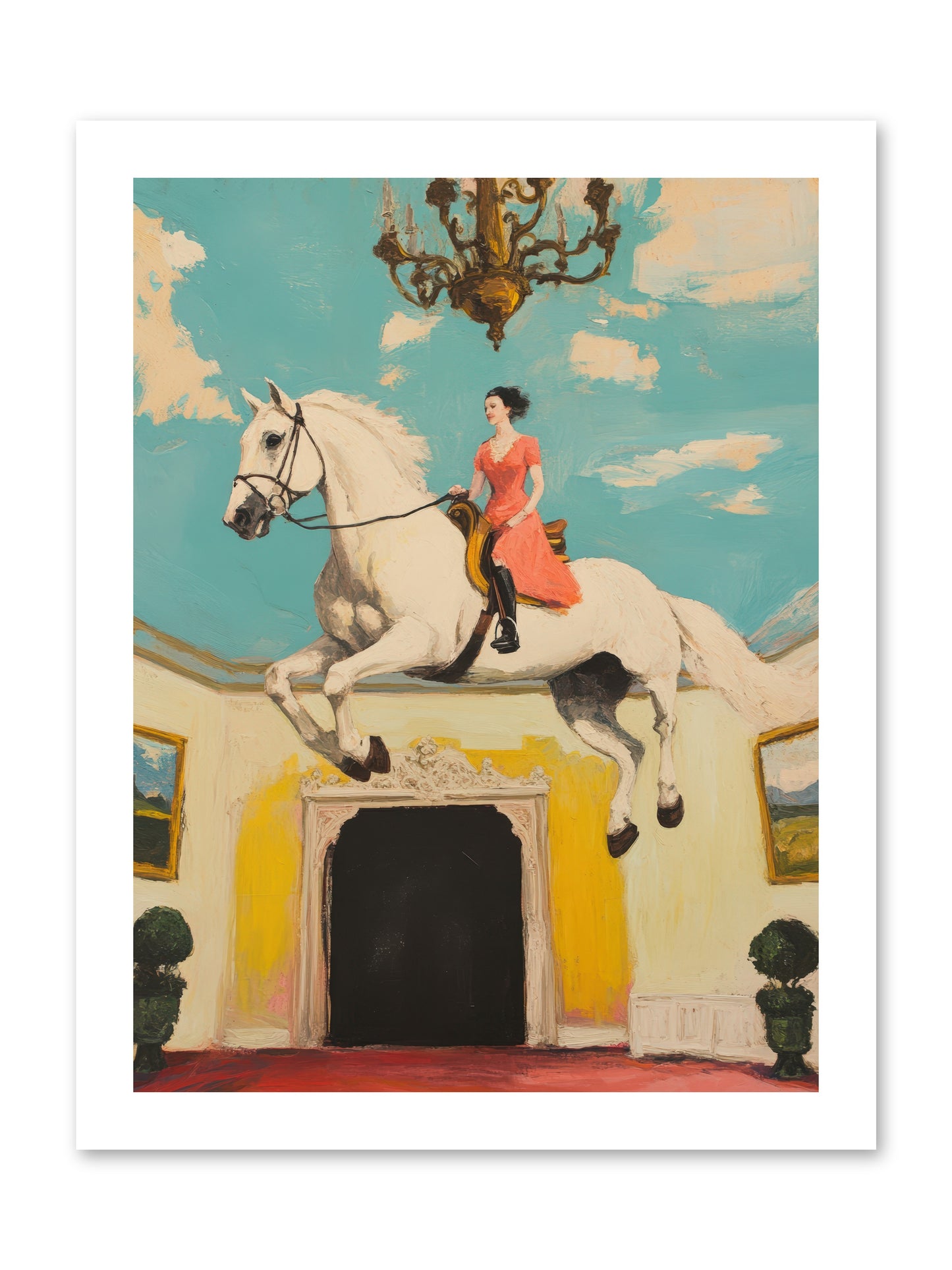 Gilded Rooms Tell TalesREZ -- Paper Print 12x16