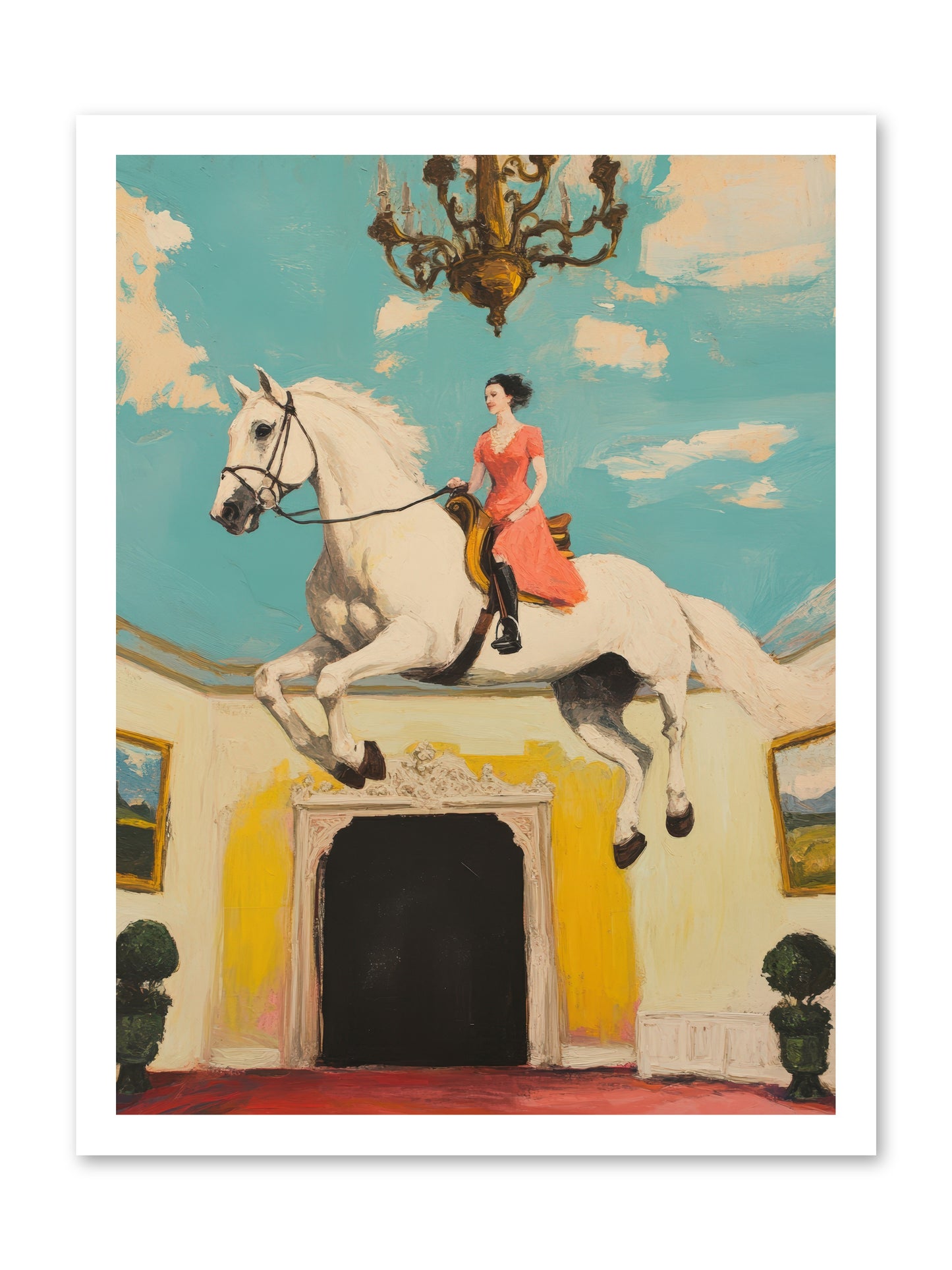 Gilded Rooms Tell TalesREZ -- Paper Print 18x24