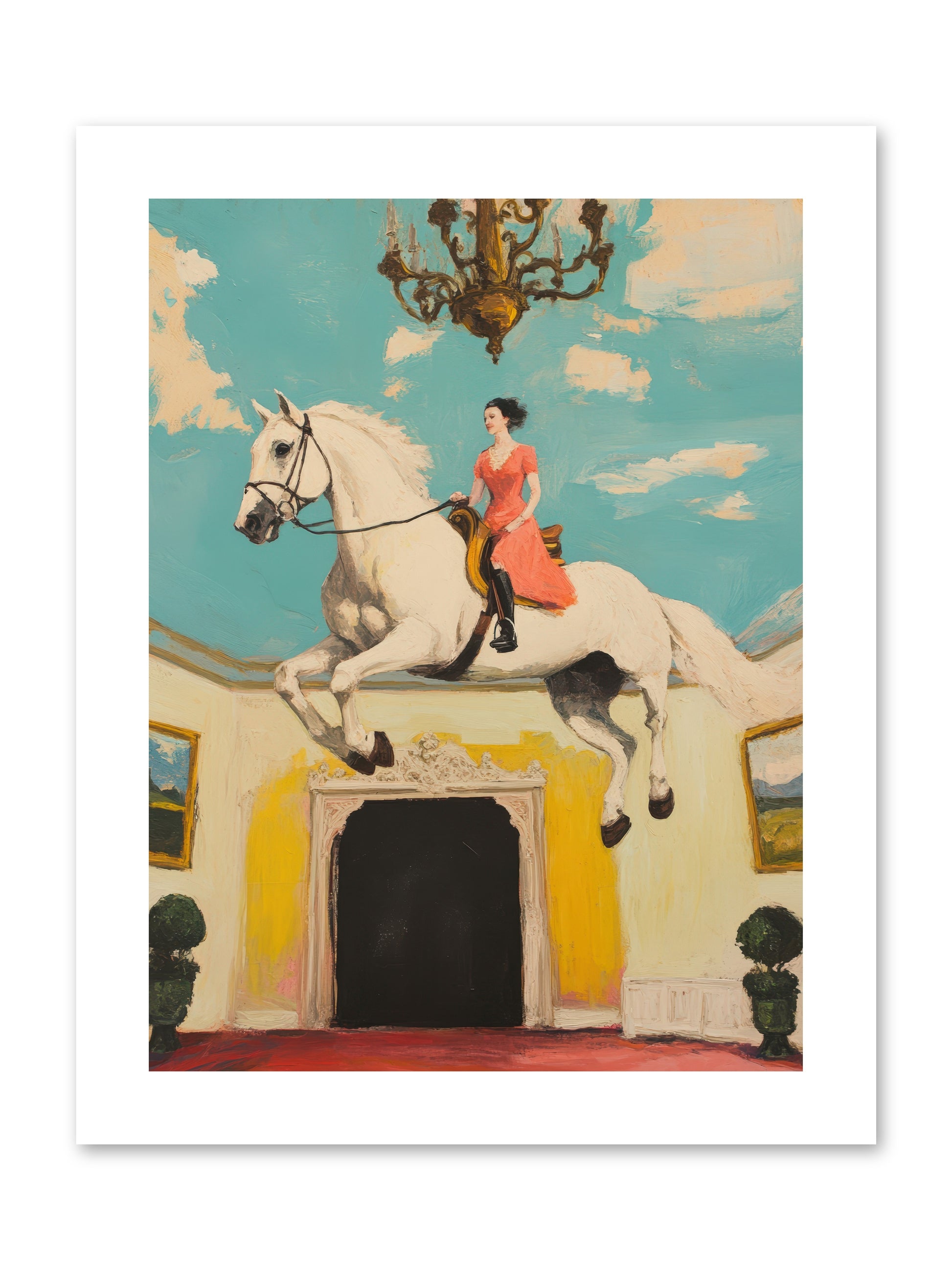 Gilded Rooms Tell TalesREZ -- Paper Print 9x12