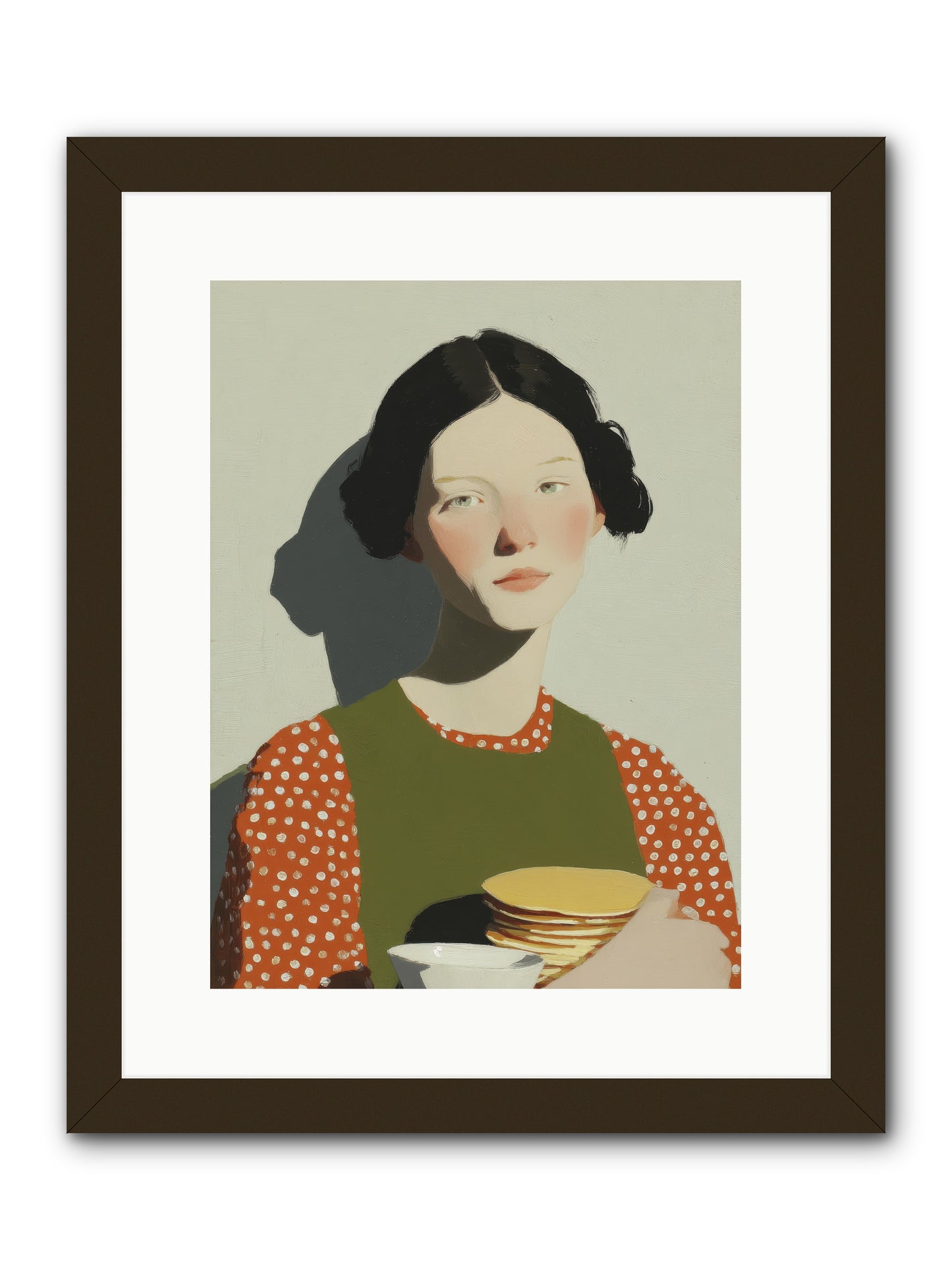 Gilded Stillness -- Framed Print - Black 12x16