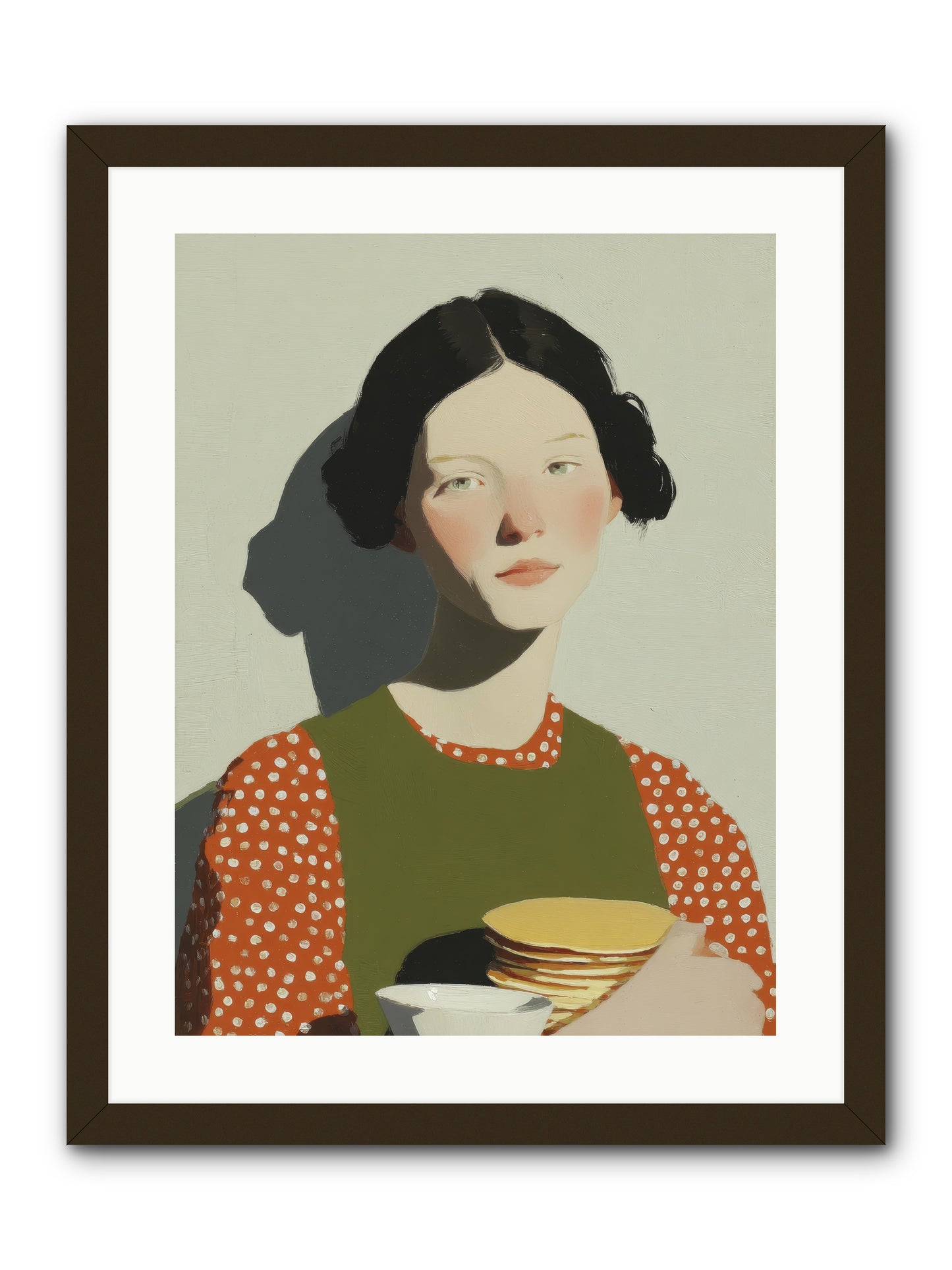 Gilded Stillness -- Framed Print - Black 18x24