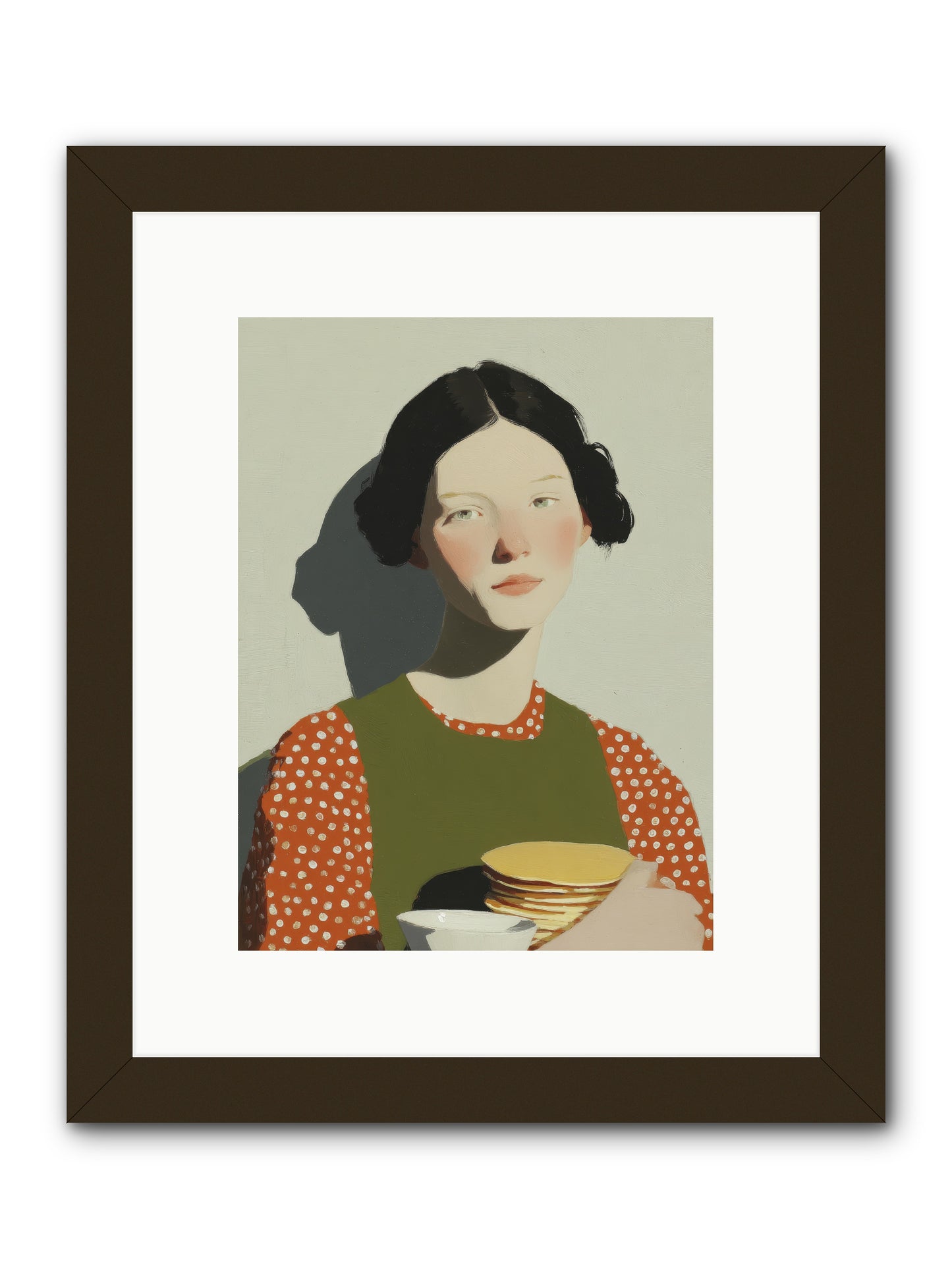 Gilded Stillness -- Framed Print - Black 9x12