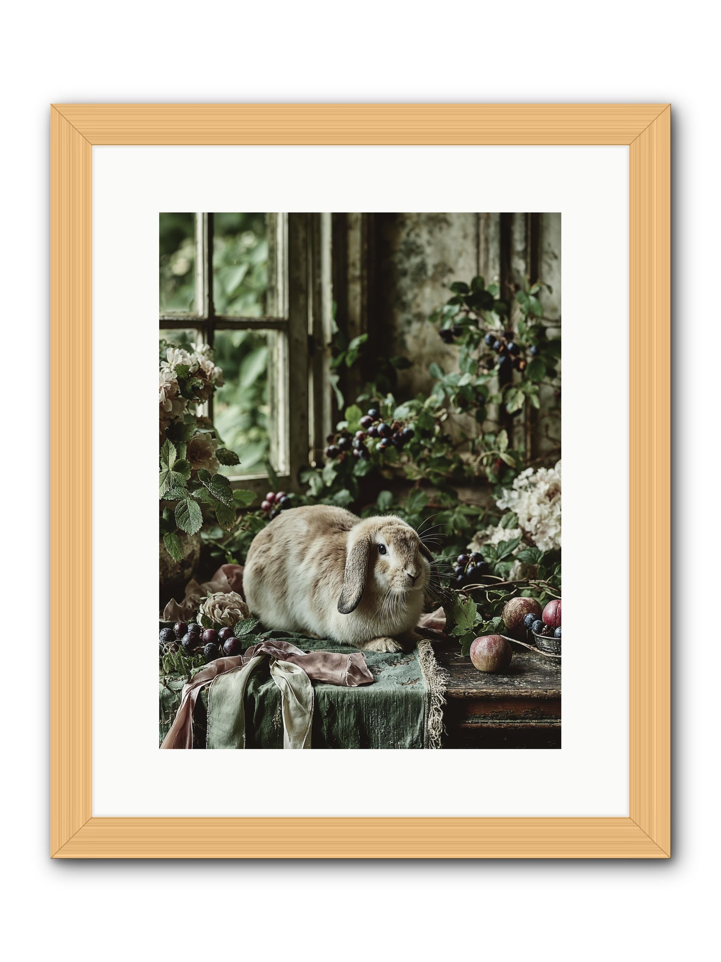 Giverny -- Framed Print - Natural 12x16