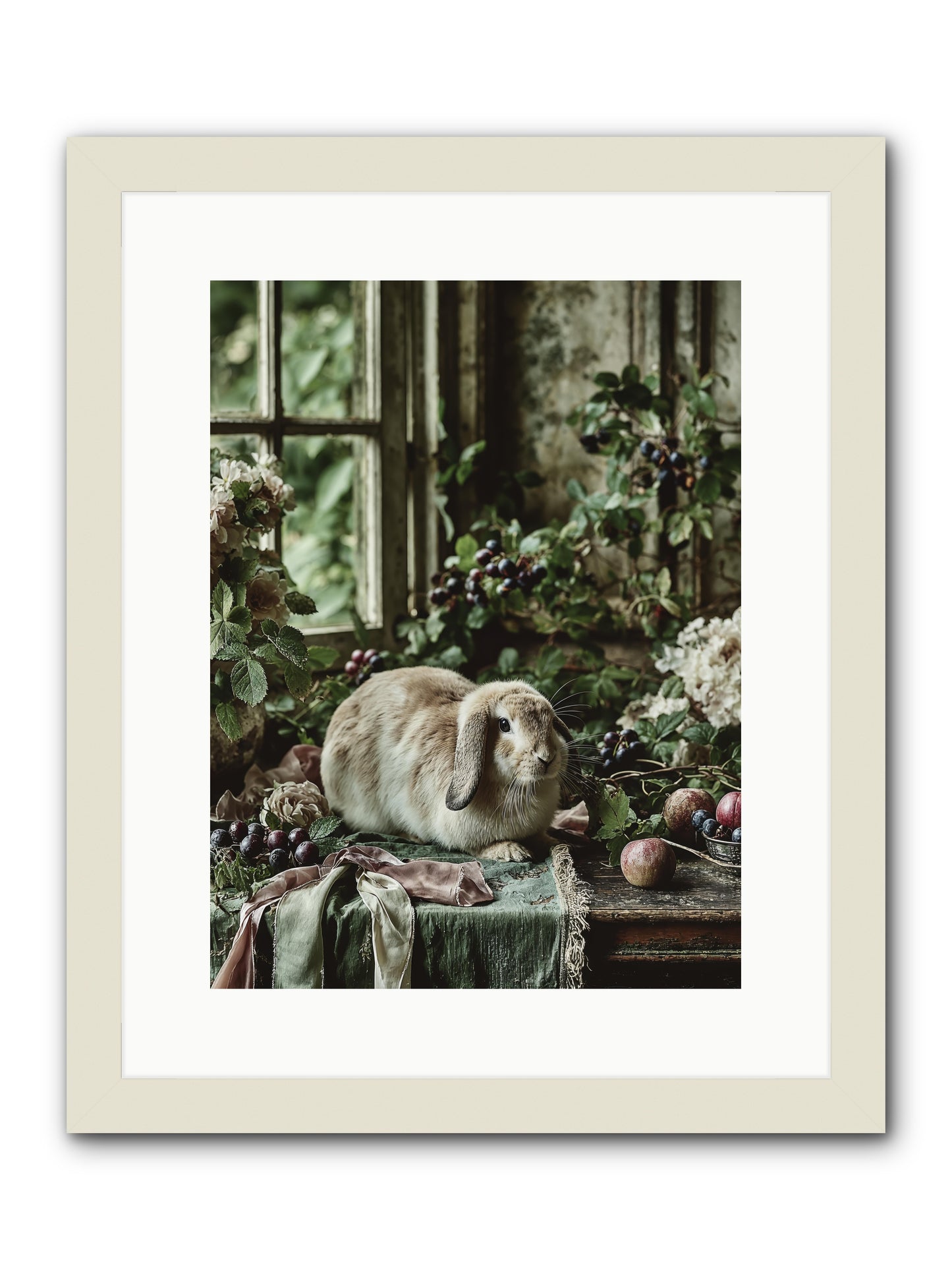 Giverny -- Framed Print - White 12x16