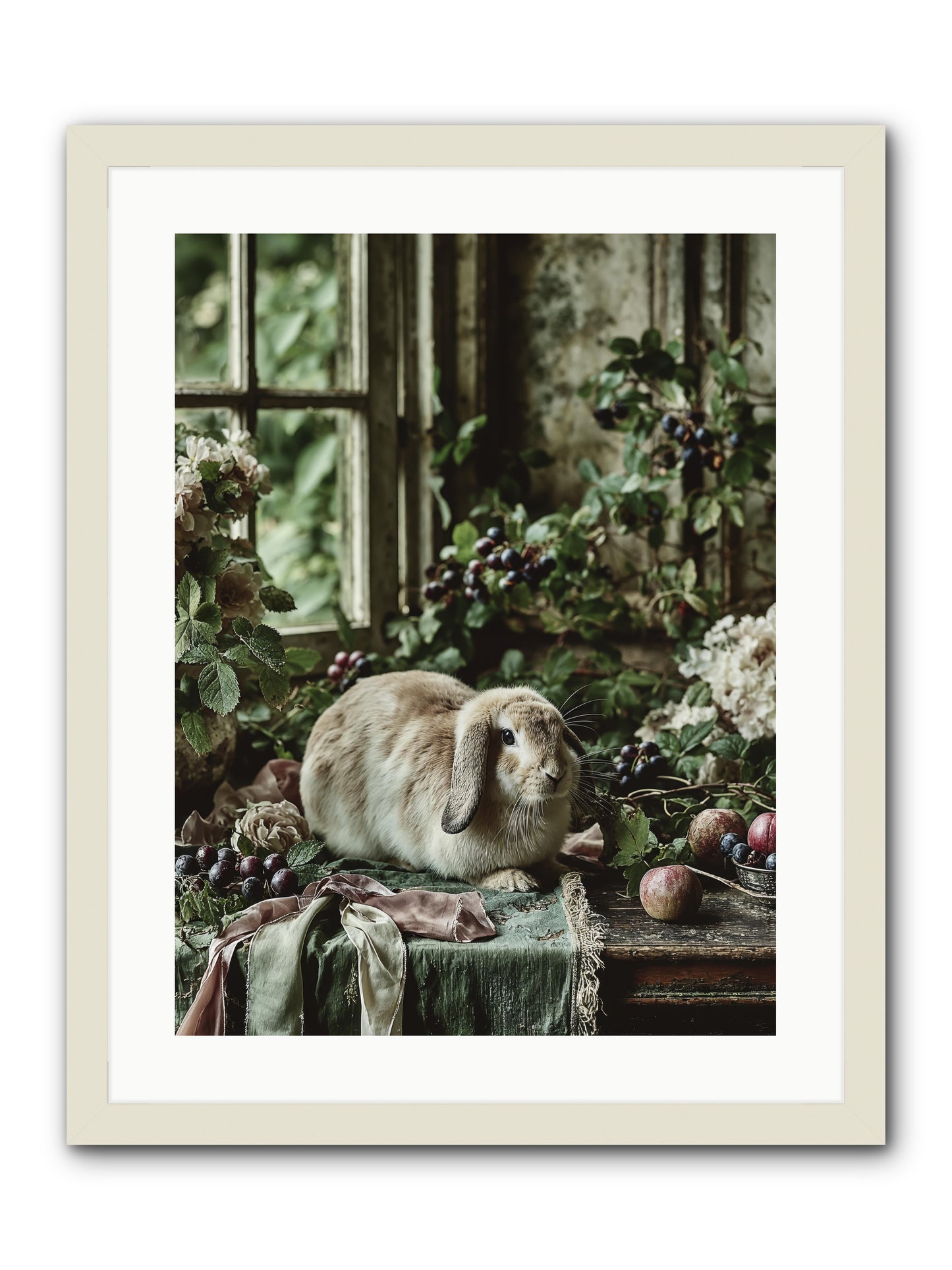 Giverny -- Framed Print - White 18x24