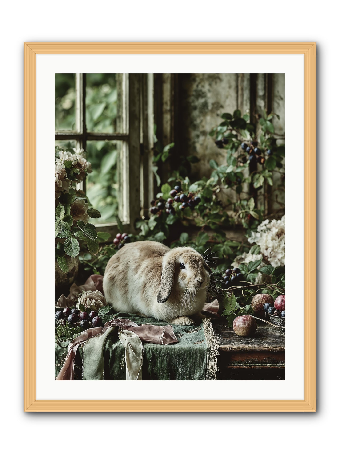 Giverny -- Framed Print - Natural 24x32