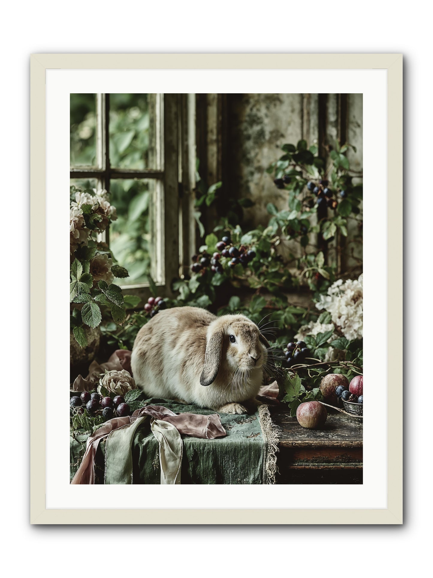 Giverny -- Framed Print - White 24x32