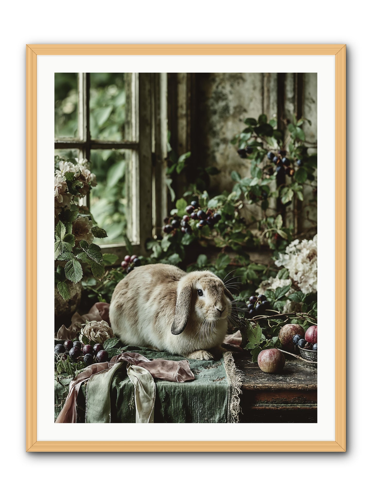 Giverny -- Framed Print - Natural 30x40