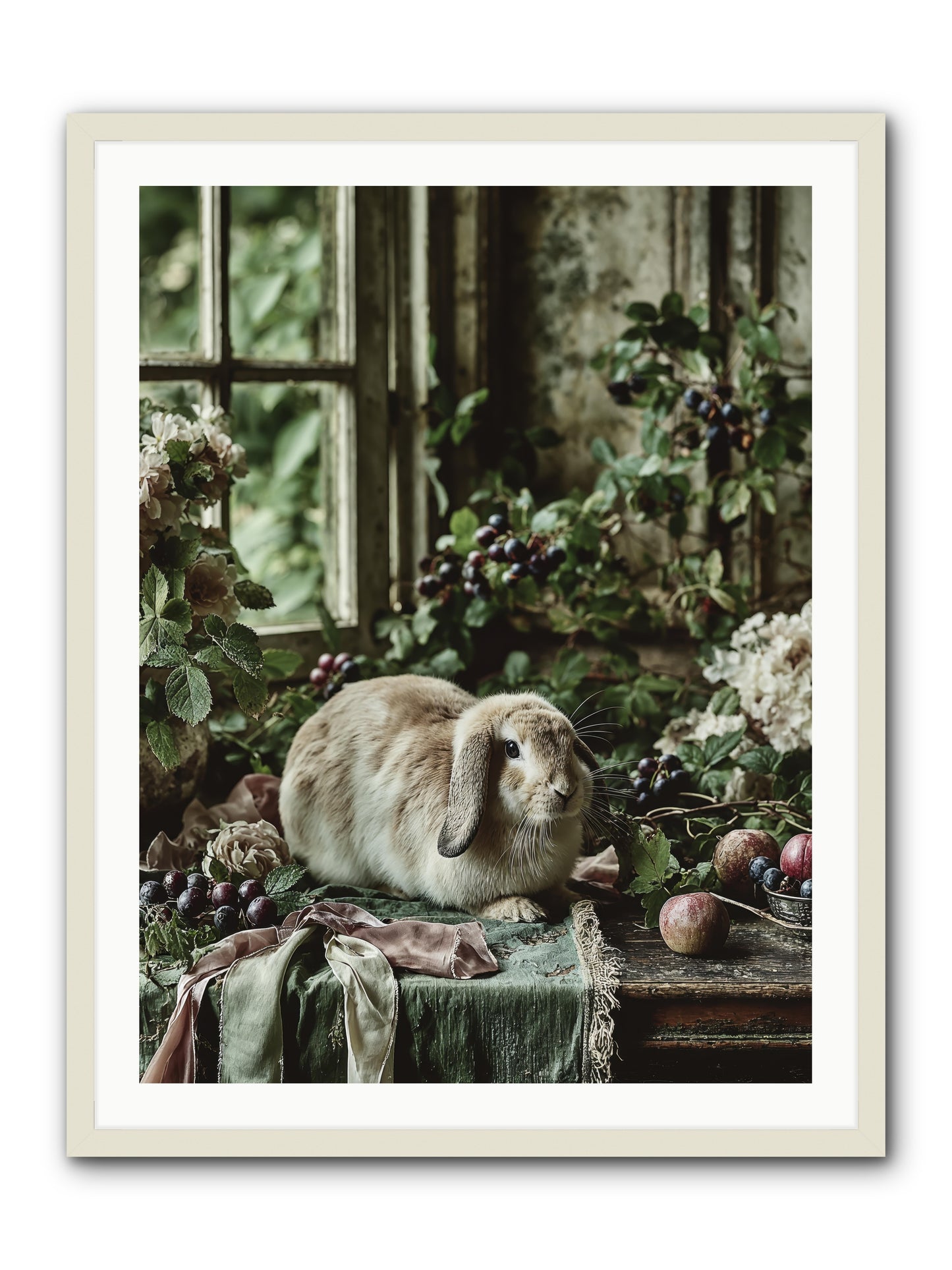 Giverny -- Framed Print - White 30x40