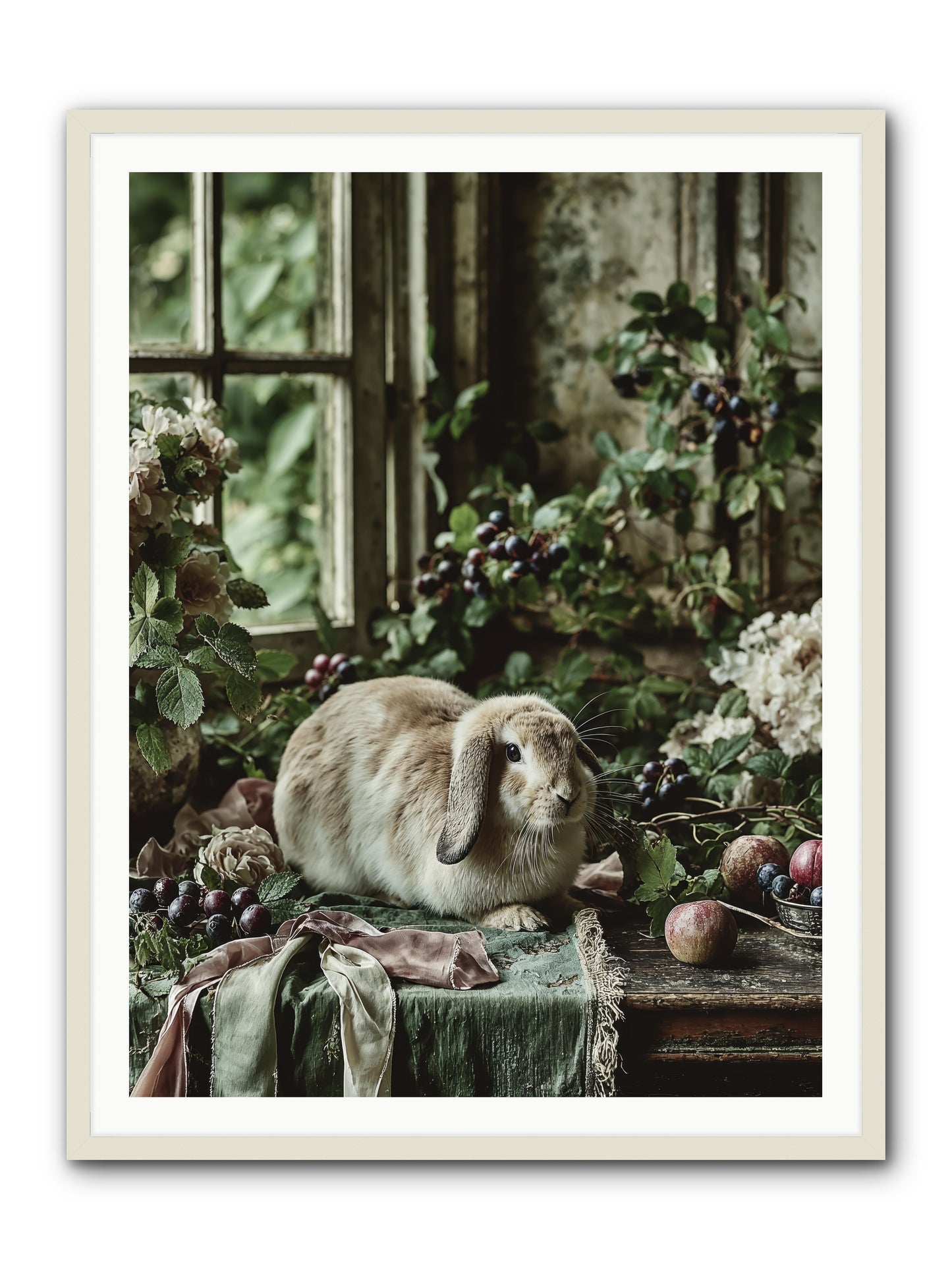 Giverny -- Framed Print - White 36x48