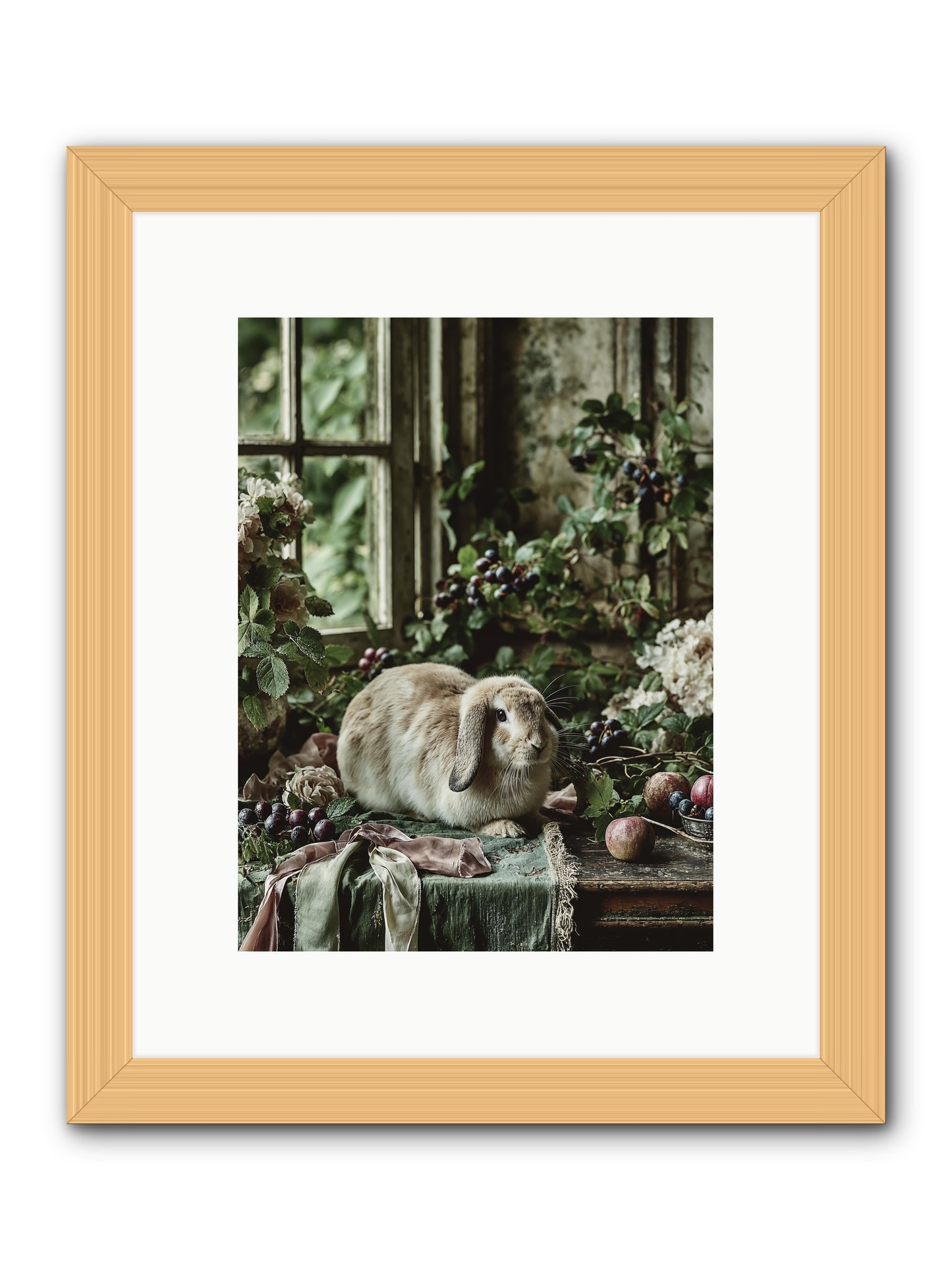 Giverny -- Framed Print - Natural 9x12