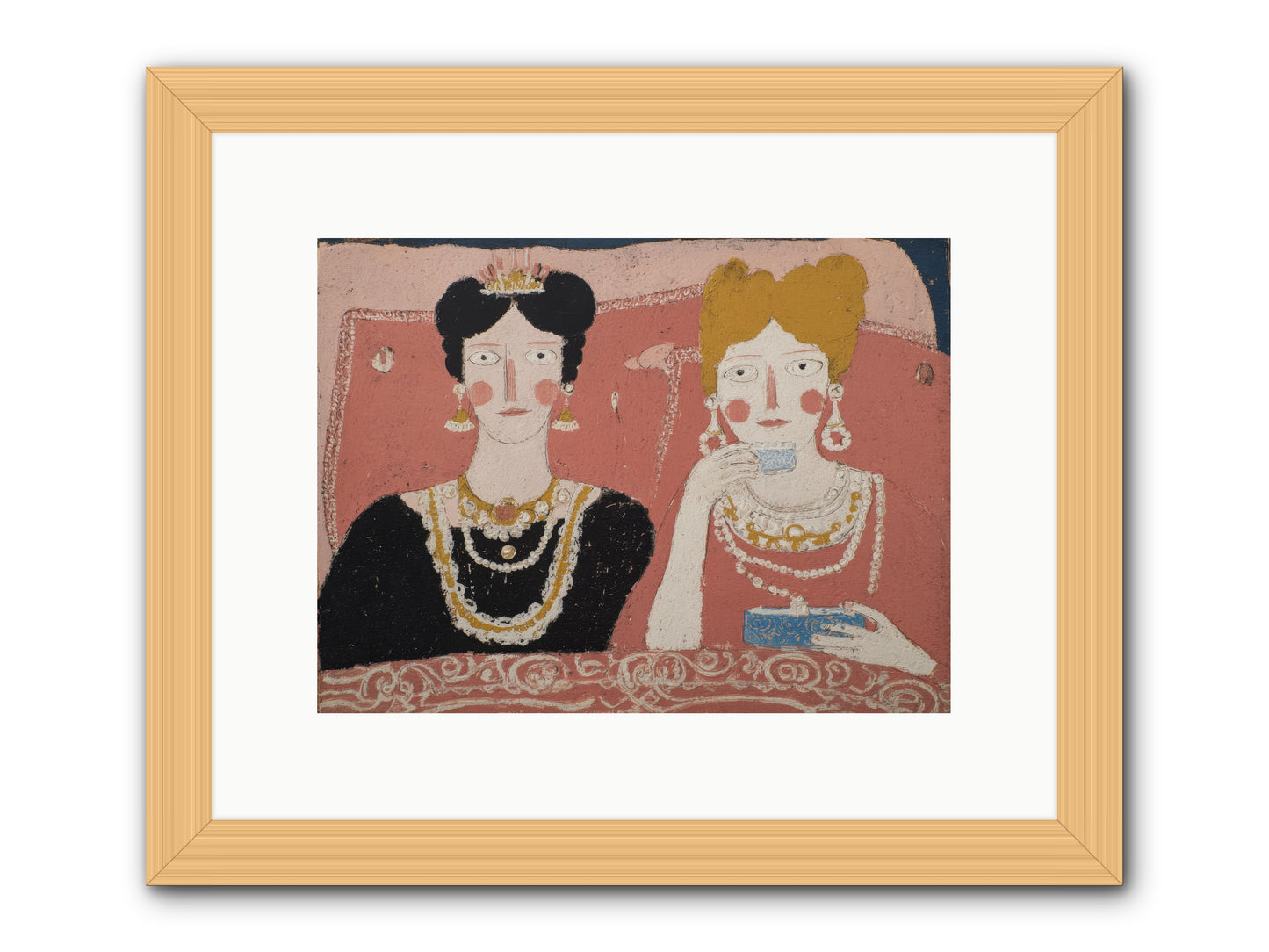 Glamorous Insomnia -- Framed Print - Natural 12x9