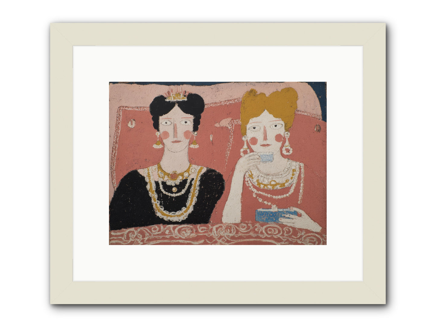 Glamorous Insomnia -- Framed Print - White 12x9