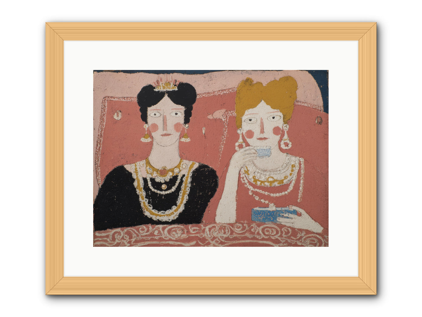 Glamorous Insomnia -- Framed Print - Natural 16x12