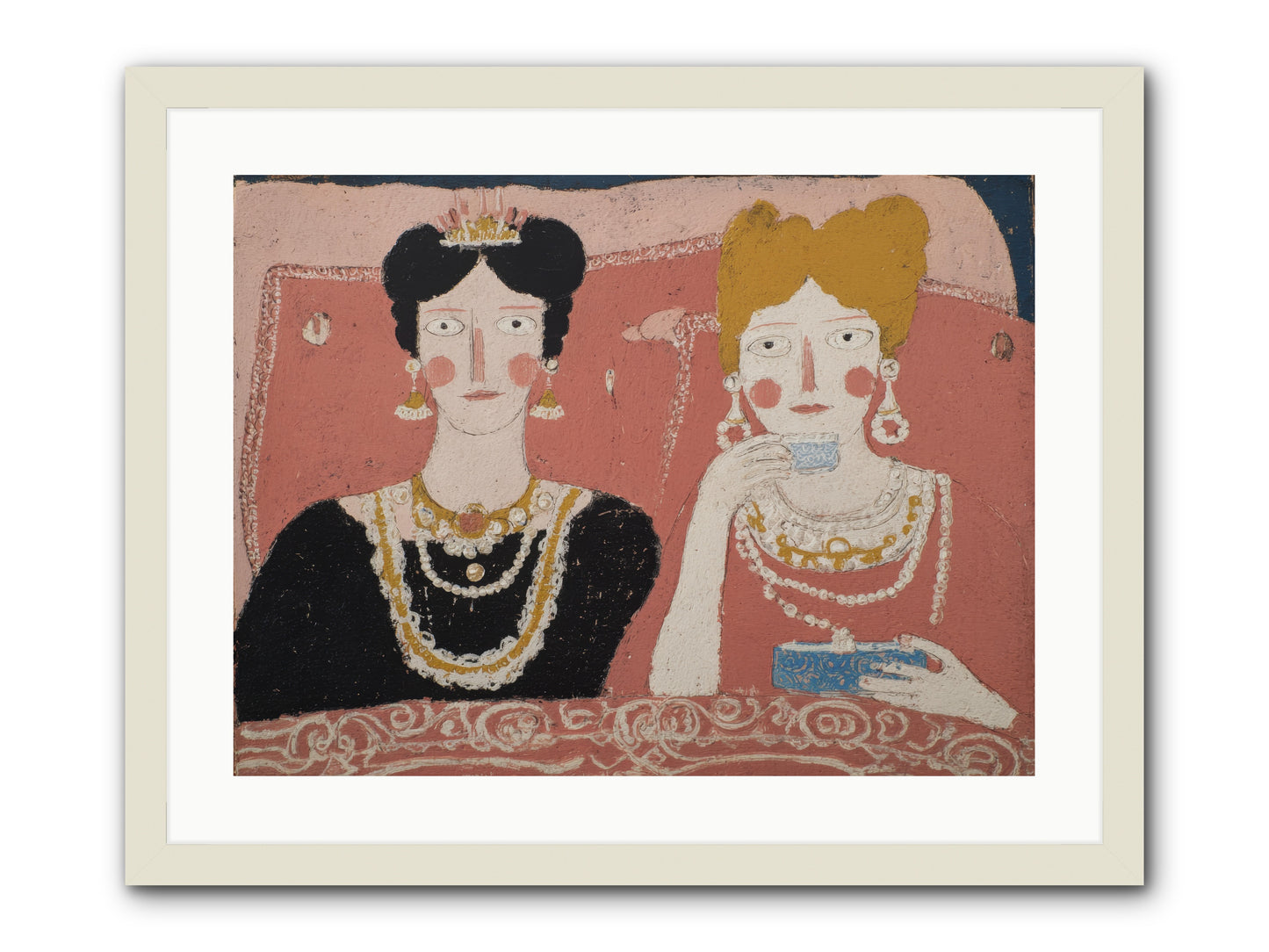 Glamorous Insomnia -- Framed Print - White 24x18